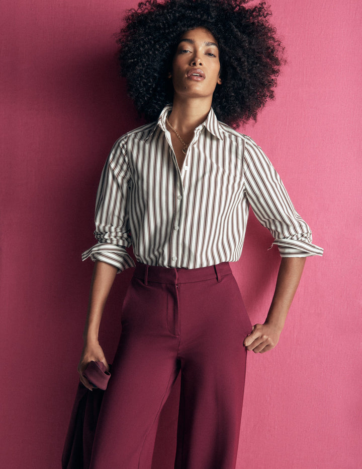 Belgravia Ponte Trousers-Deep Wisteria