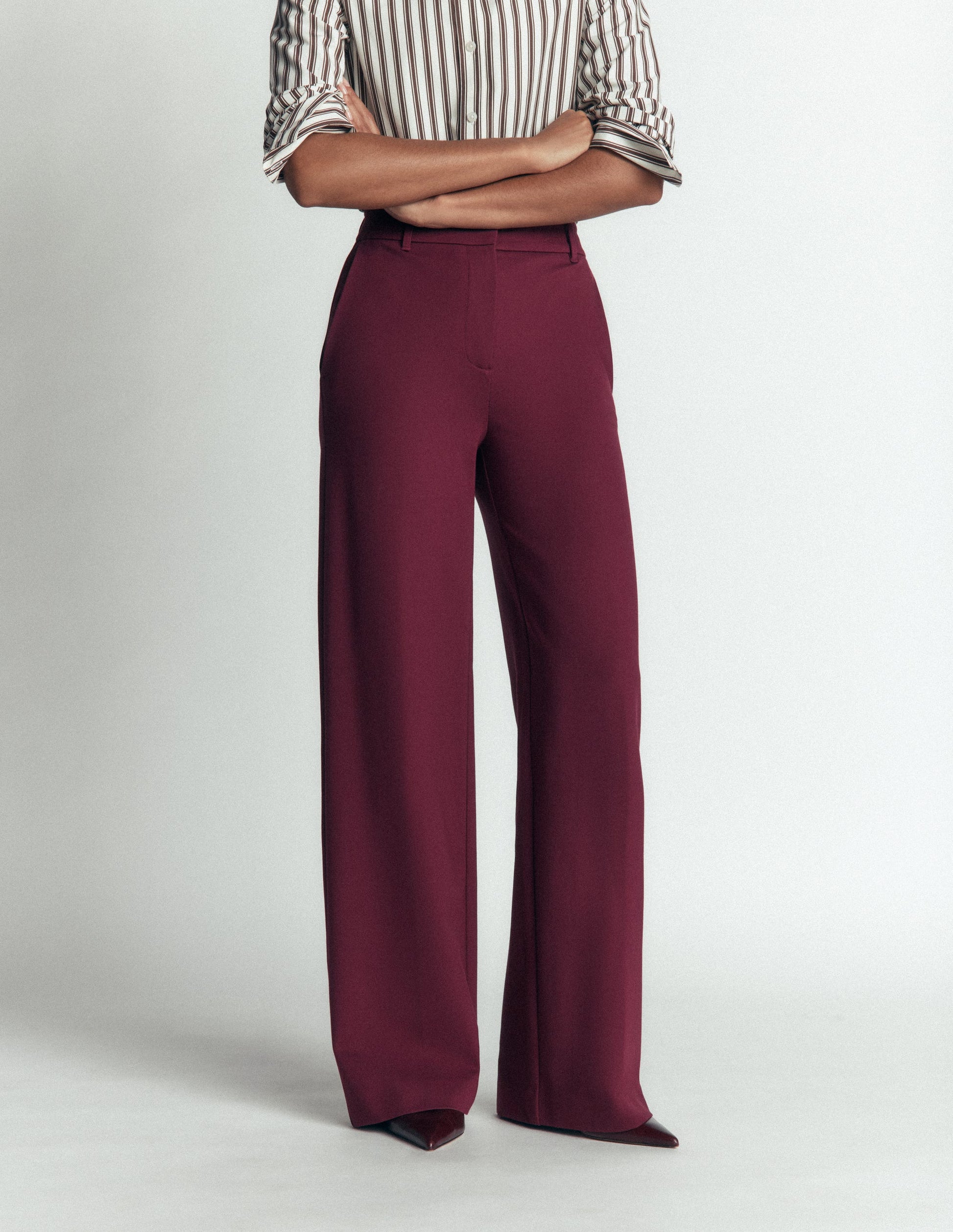 Belgravia Ponte Trousers-Deep Wisteria-5