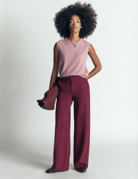 Belgravia Ponte Trousers-Deep Wisteria