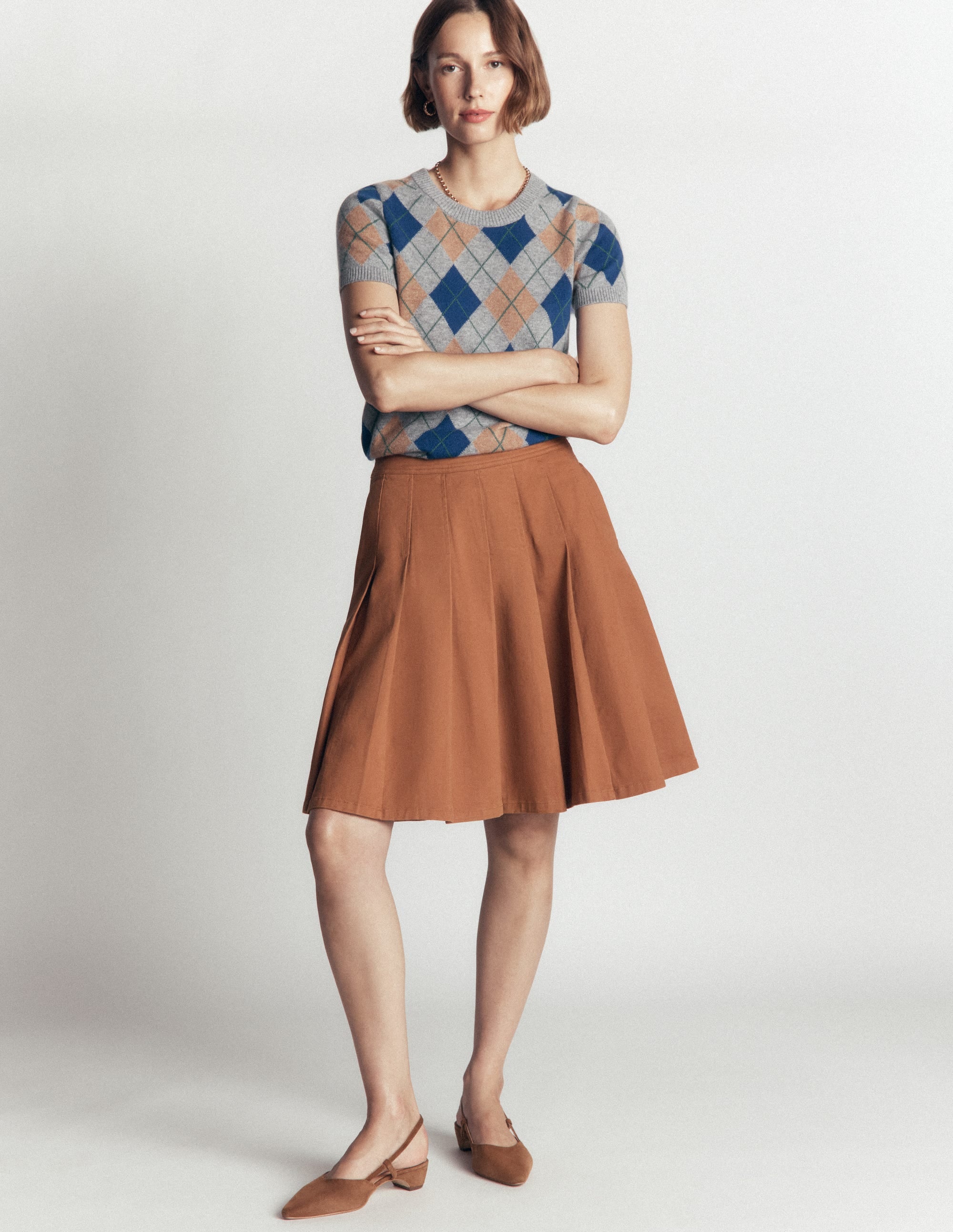 Aya Cotton Skirt-Ginger - Image 4