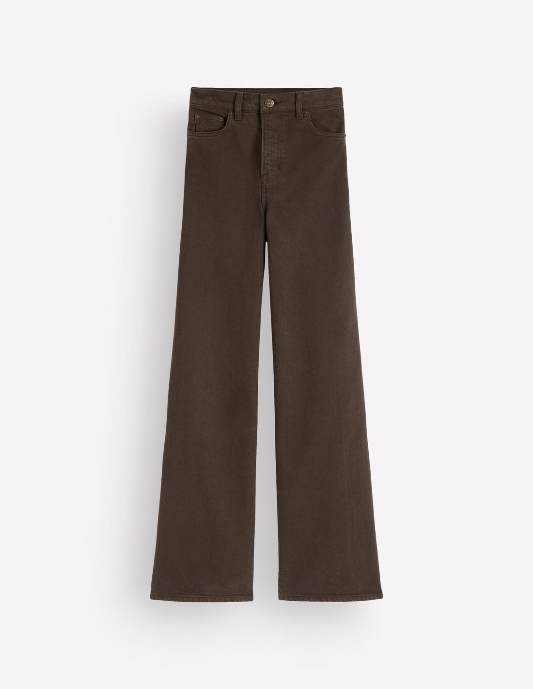 Women's Look 260817-145221 — High Rise Wide Leg Jeans-Dark Chocolate