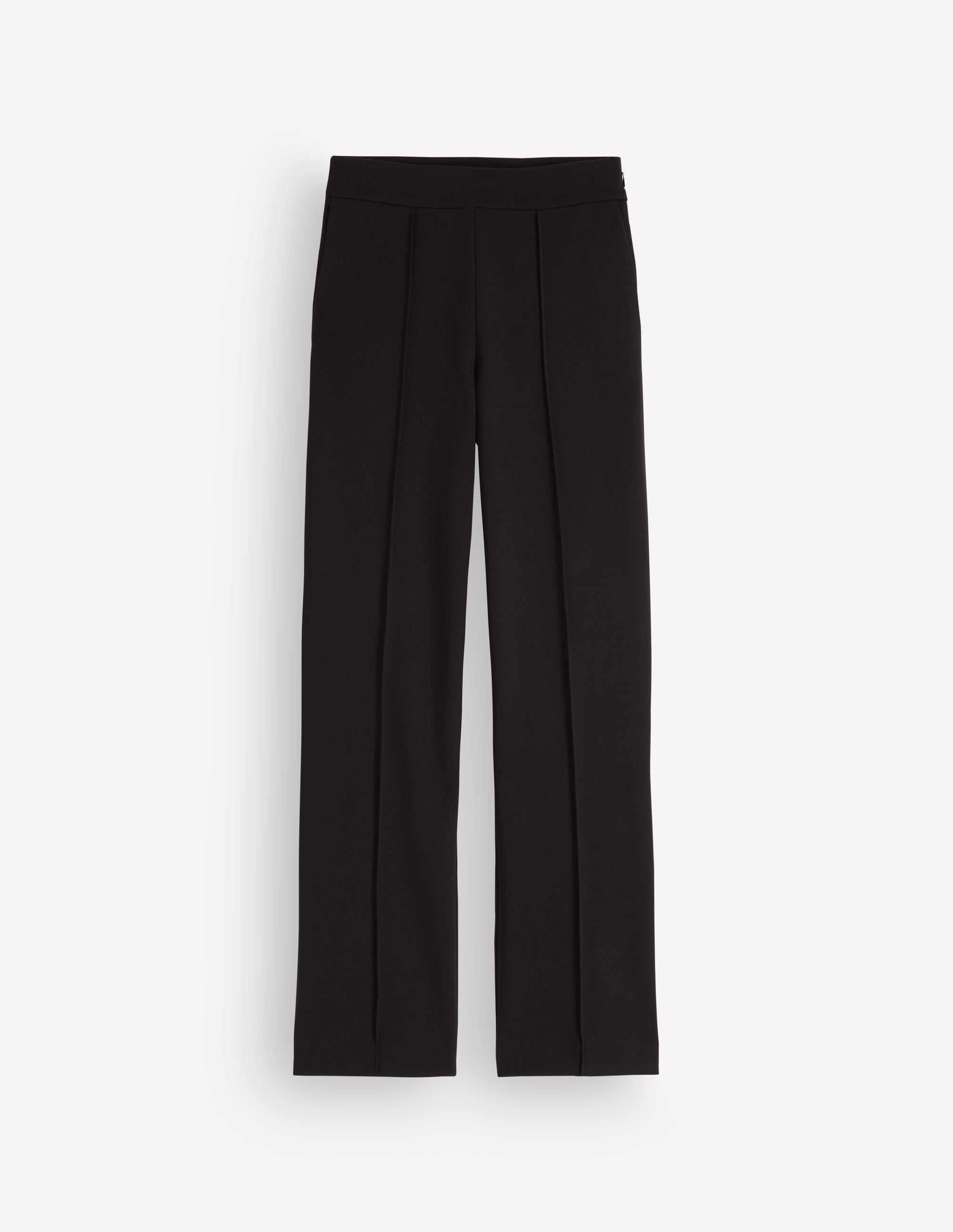 Straight Leg Ponte Trousers-Black - Image 6