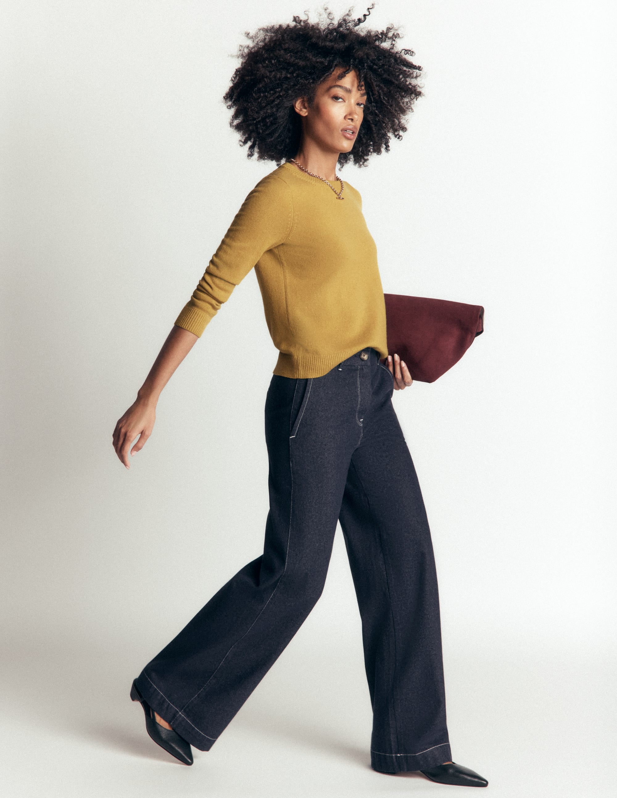 Belgravia Twill Trousers-Indigo - Image 1
