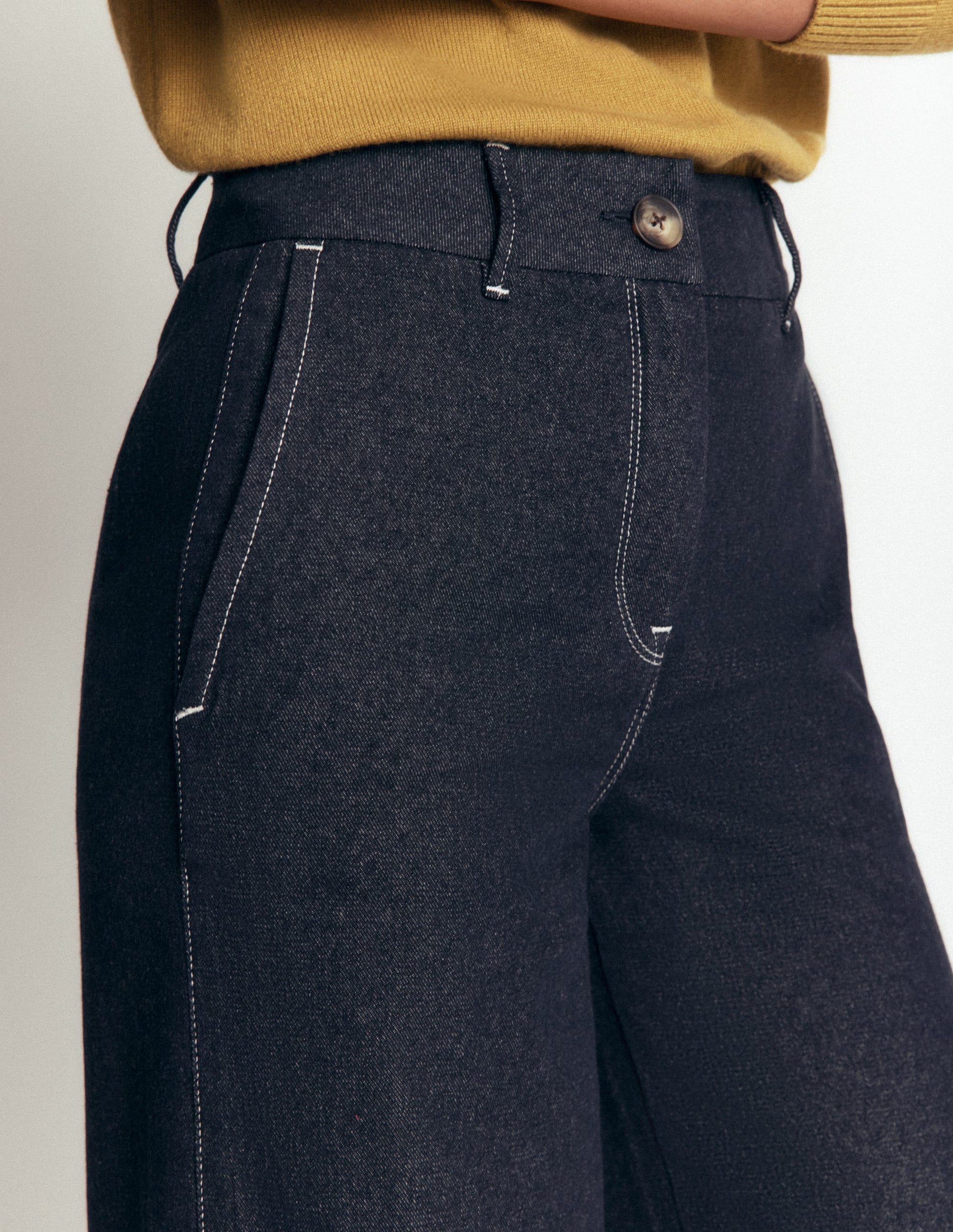Belgravia Twill Trousers-Indigo-2