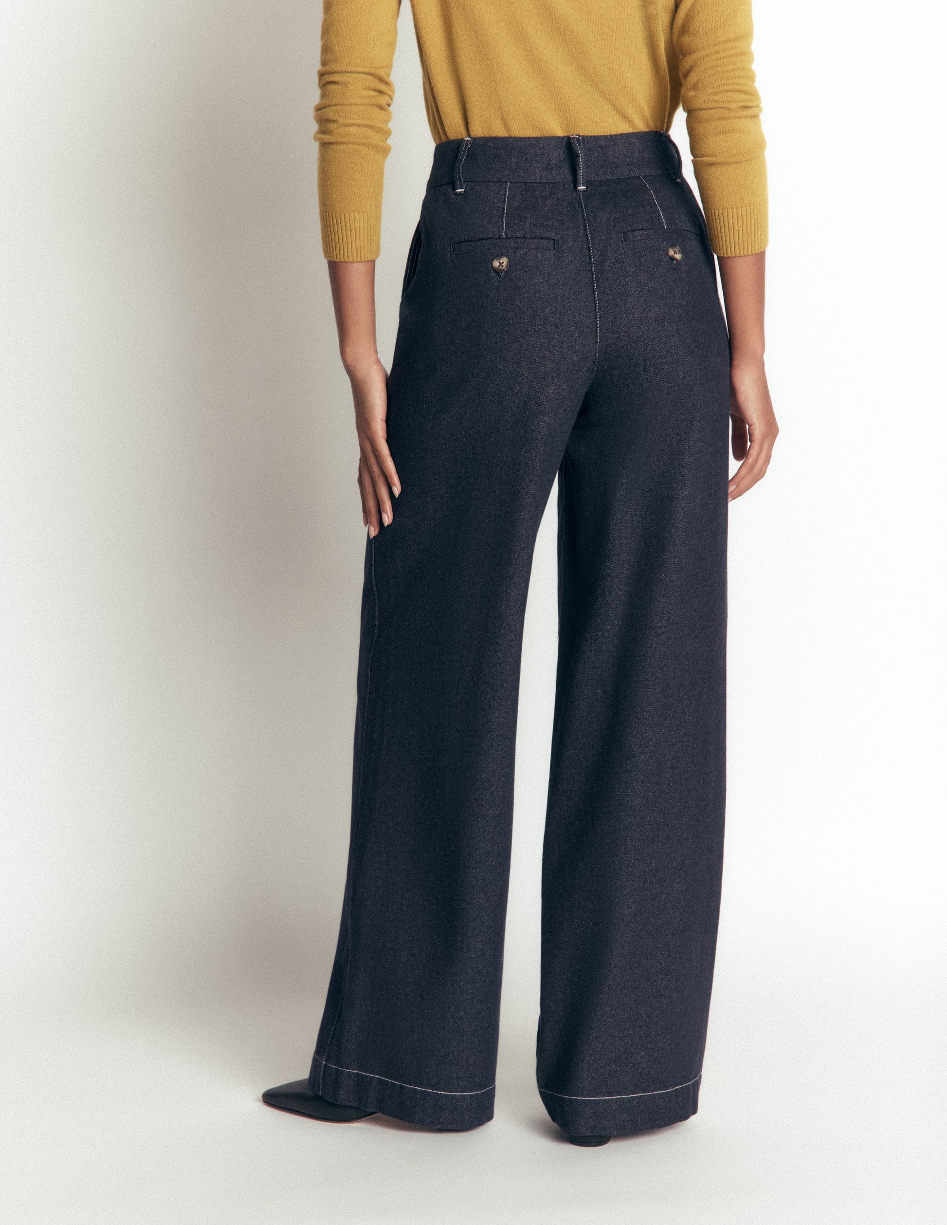 Belgravia Twill Trousers-Indigo-3
