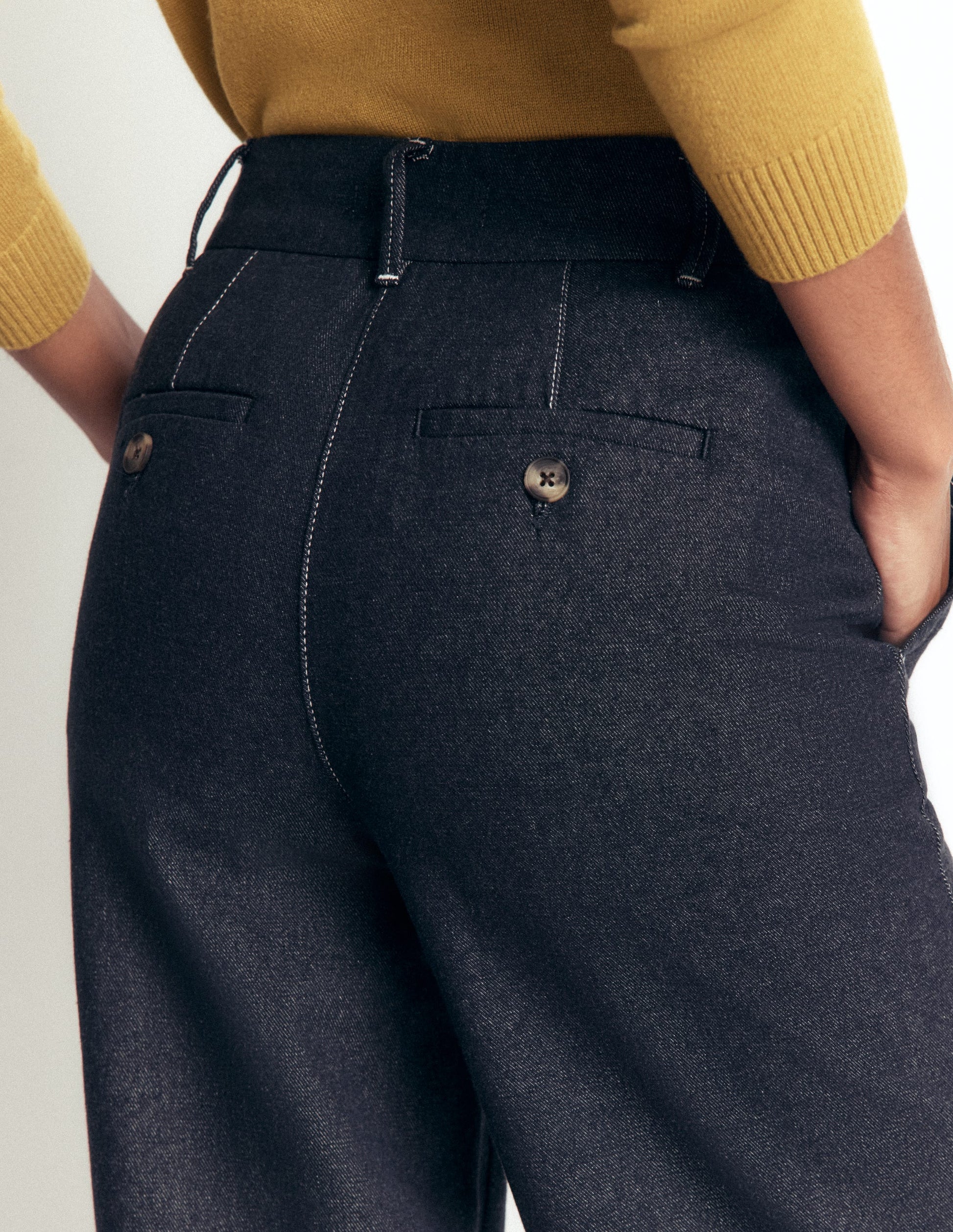 Belgravia Twill Trousers-Indigo-6