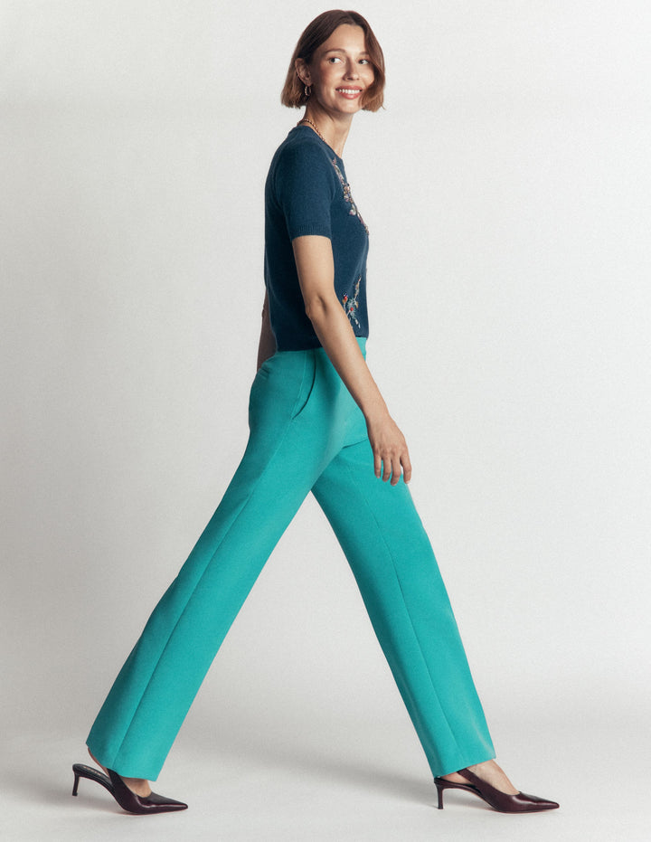 Fitzrovia Tailored Trousers-Glaze Blue