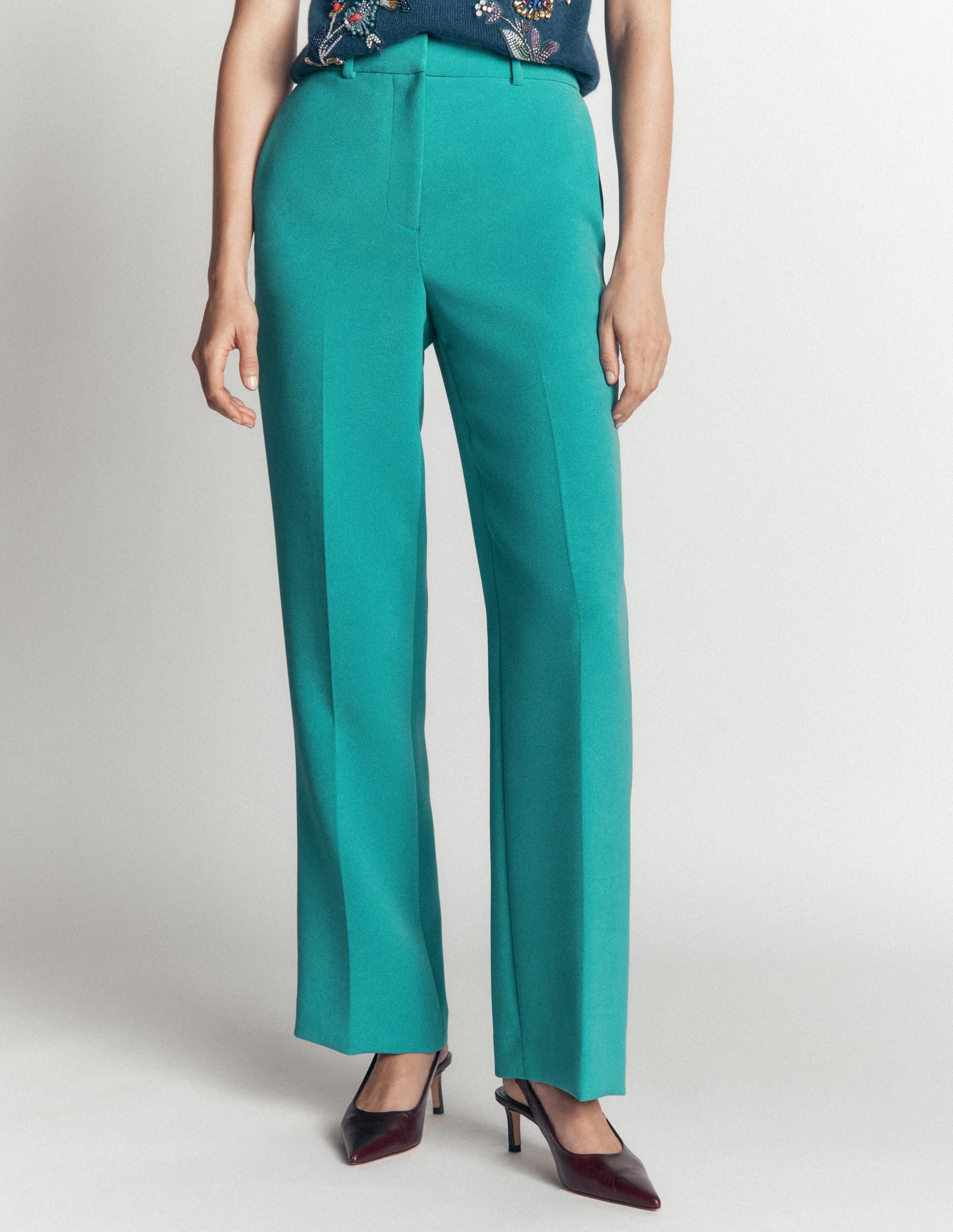 Fitzrovia Tailored Trousers-Glaze Blue - Image 4