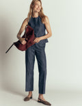 Canonbury Twill 7/8 Trousers-Indigo
