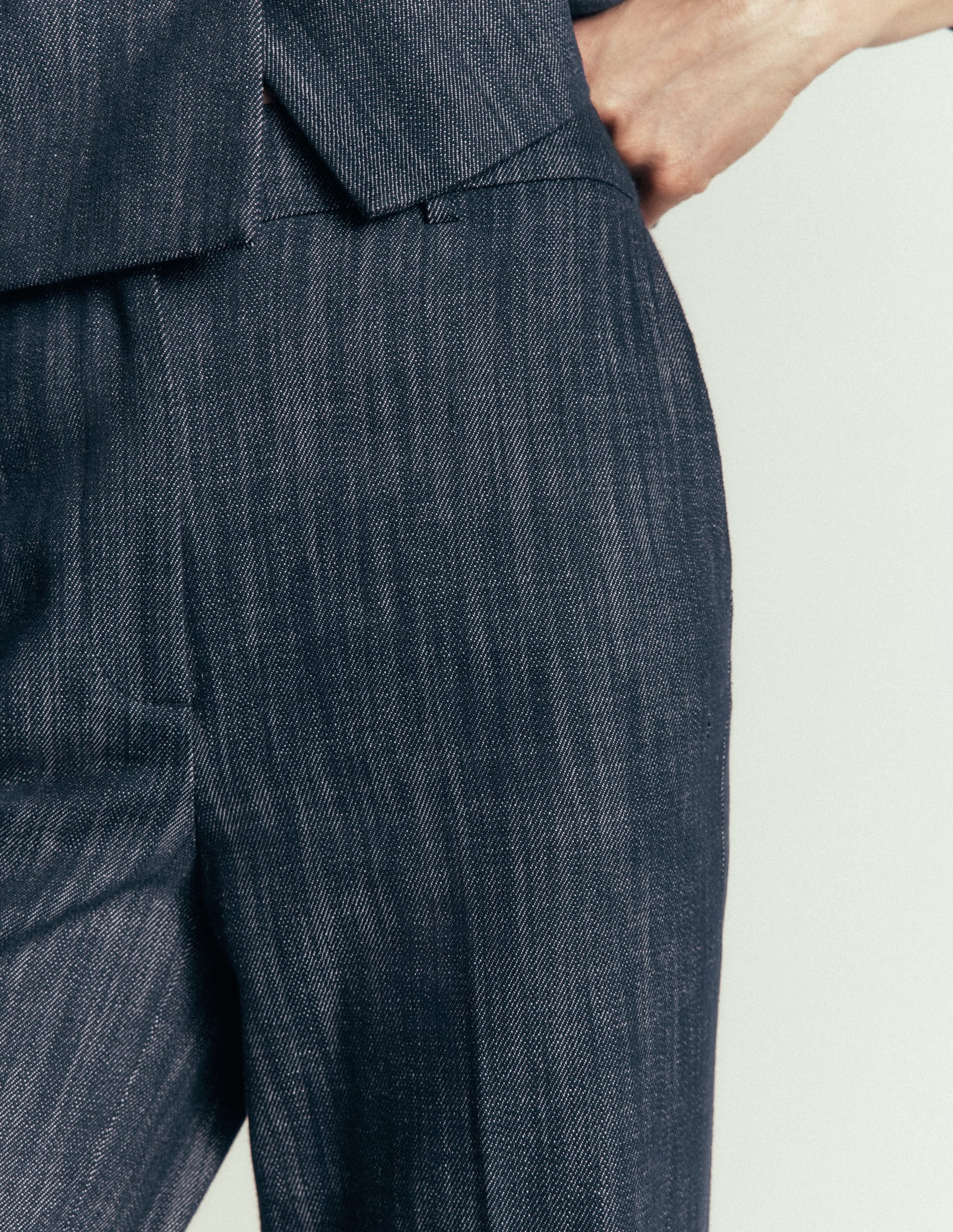 Canonbury Twill 7/8 Trousers-Indigo - Image 5