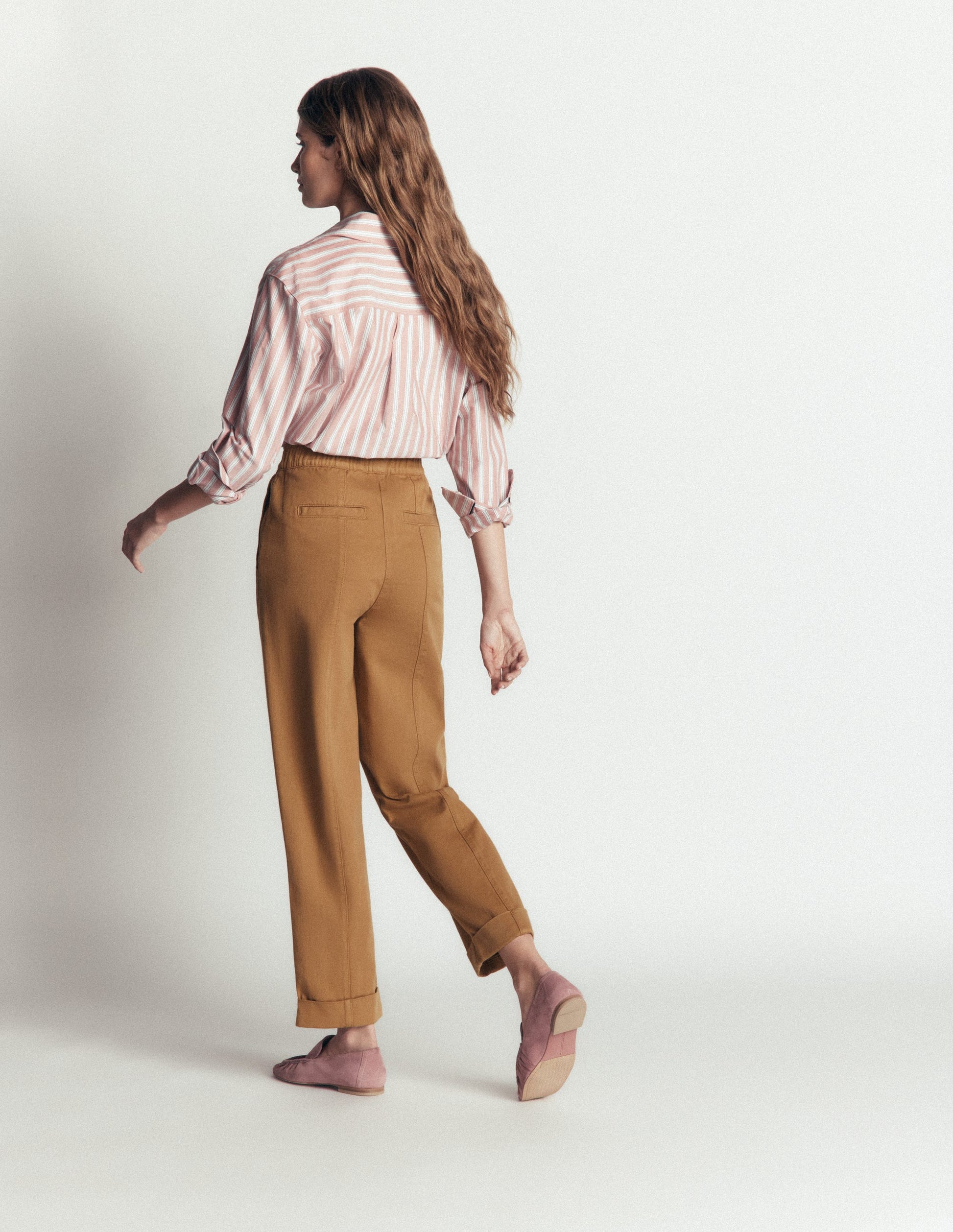 Mid Rise Straight Leg Trousers-Neutral-3