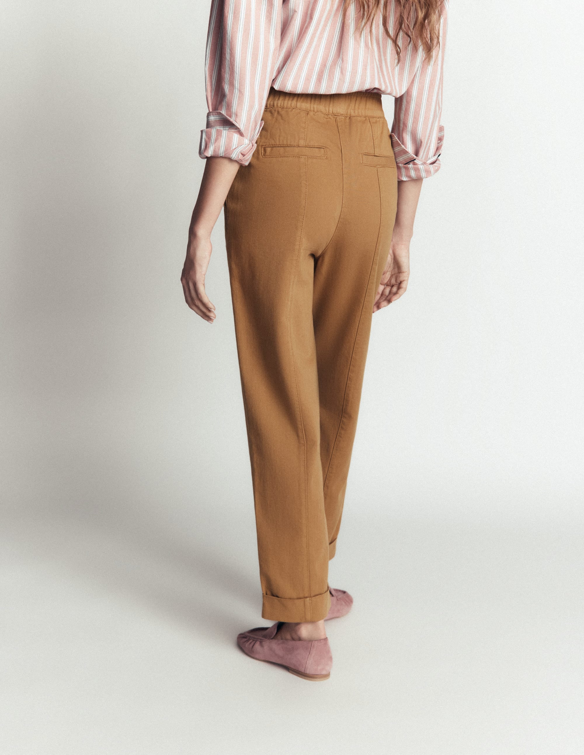 Mid Rise Straight Leg Trousers-Neutral - Image 5