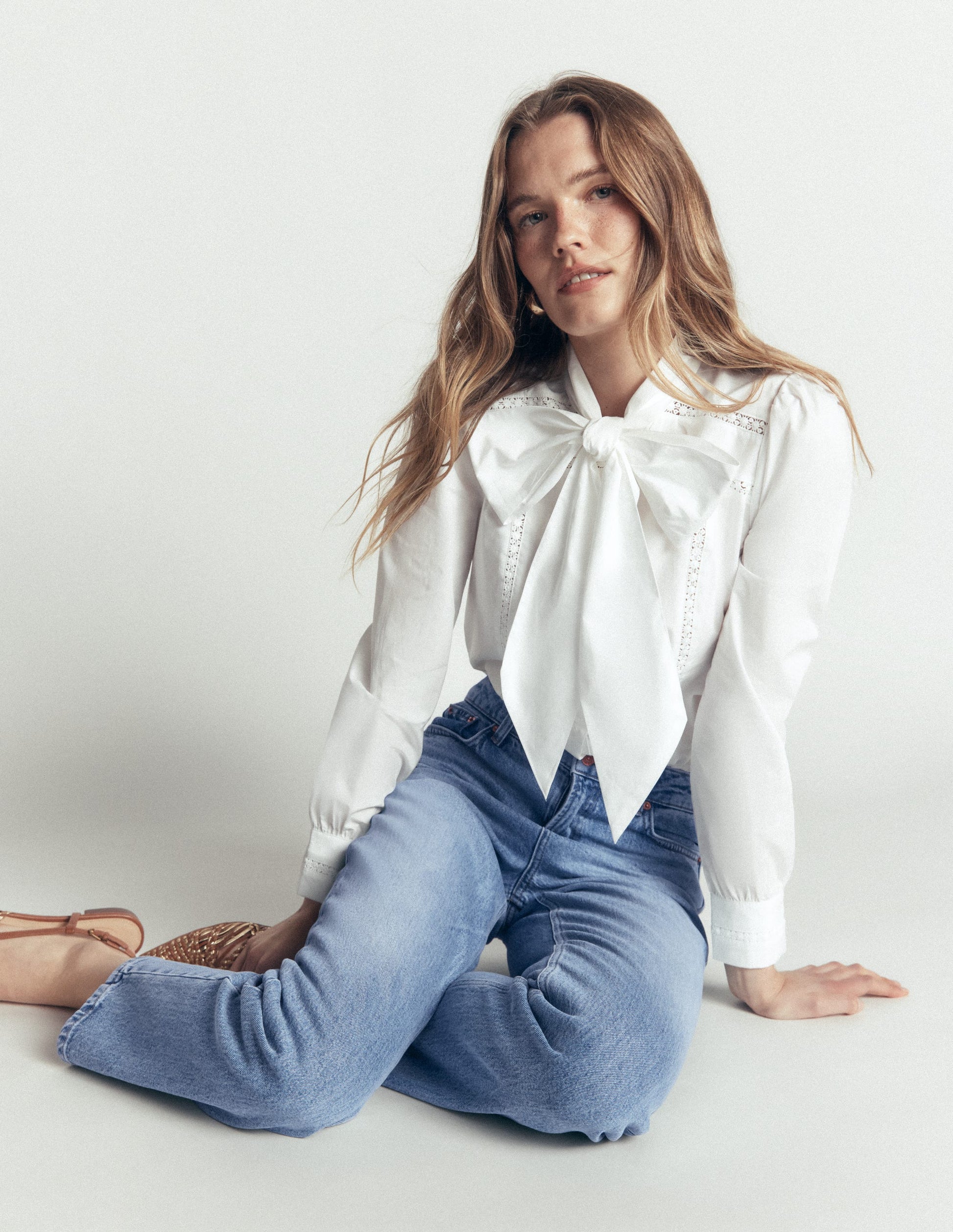 High Rise Straight Jeans-Light Vintage-6