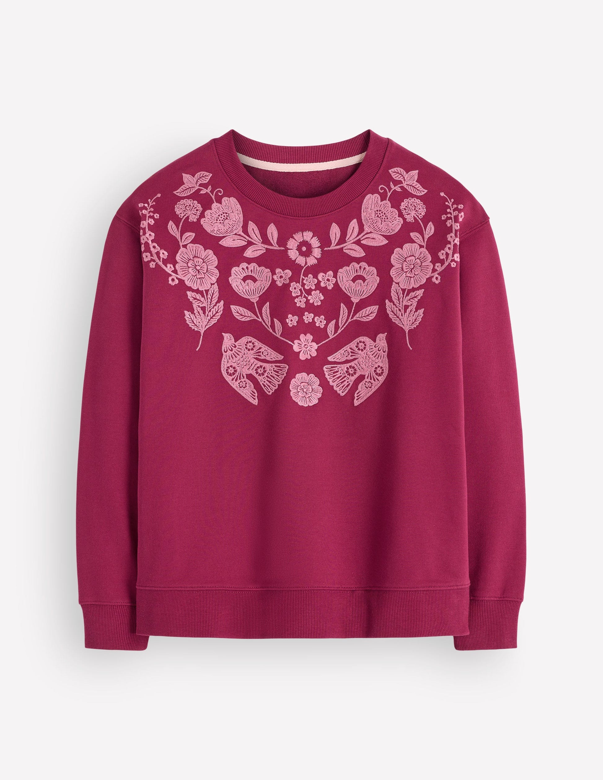 Emi Embroidered Sweatshirt-Rhododendron Embroidery-6