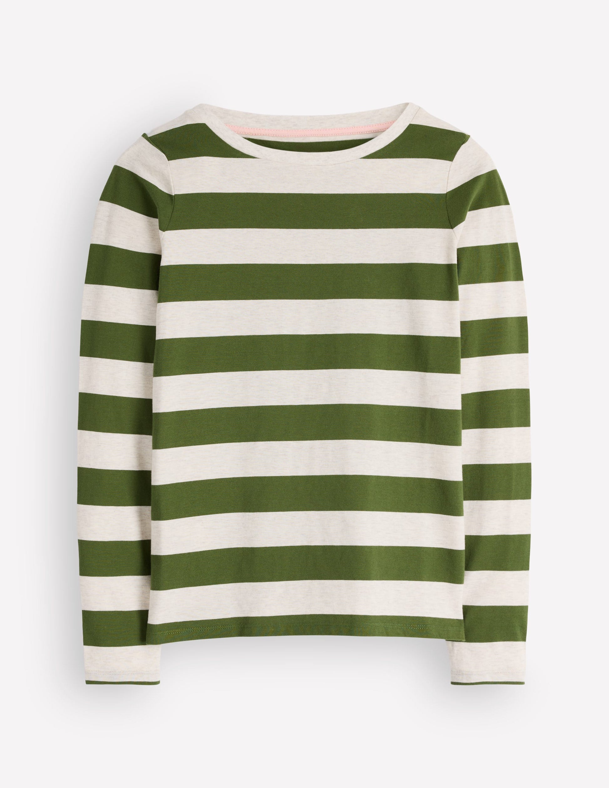 Olivia Long Sleeve Breton-Chive and Oatmeal-6