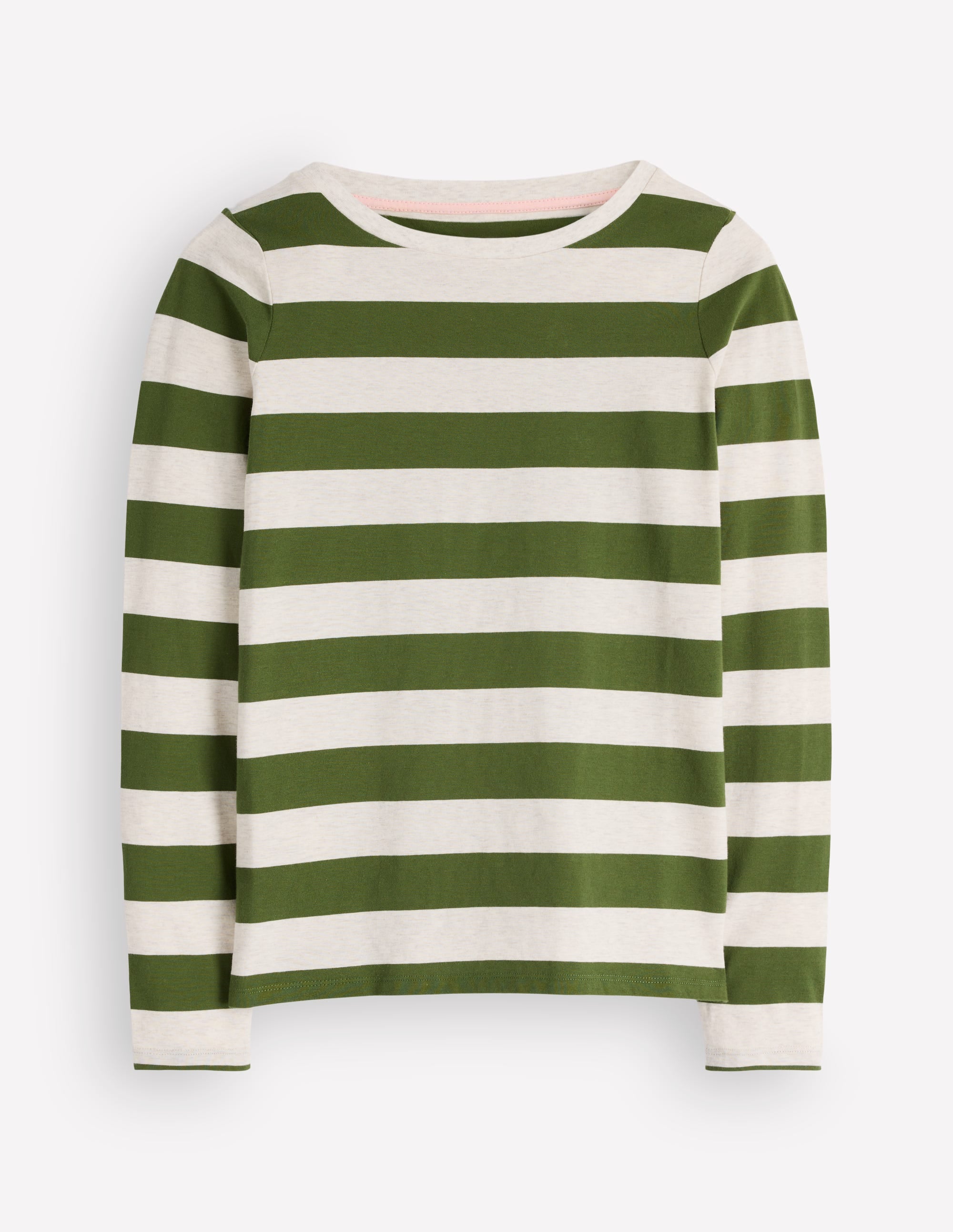 Olivia Long Sleeve Breton-Chive and Oatmeal - Image 6