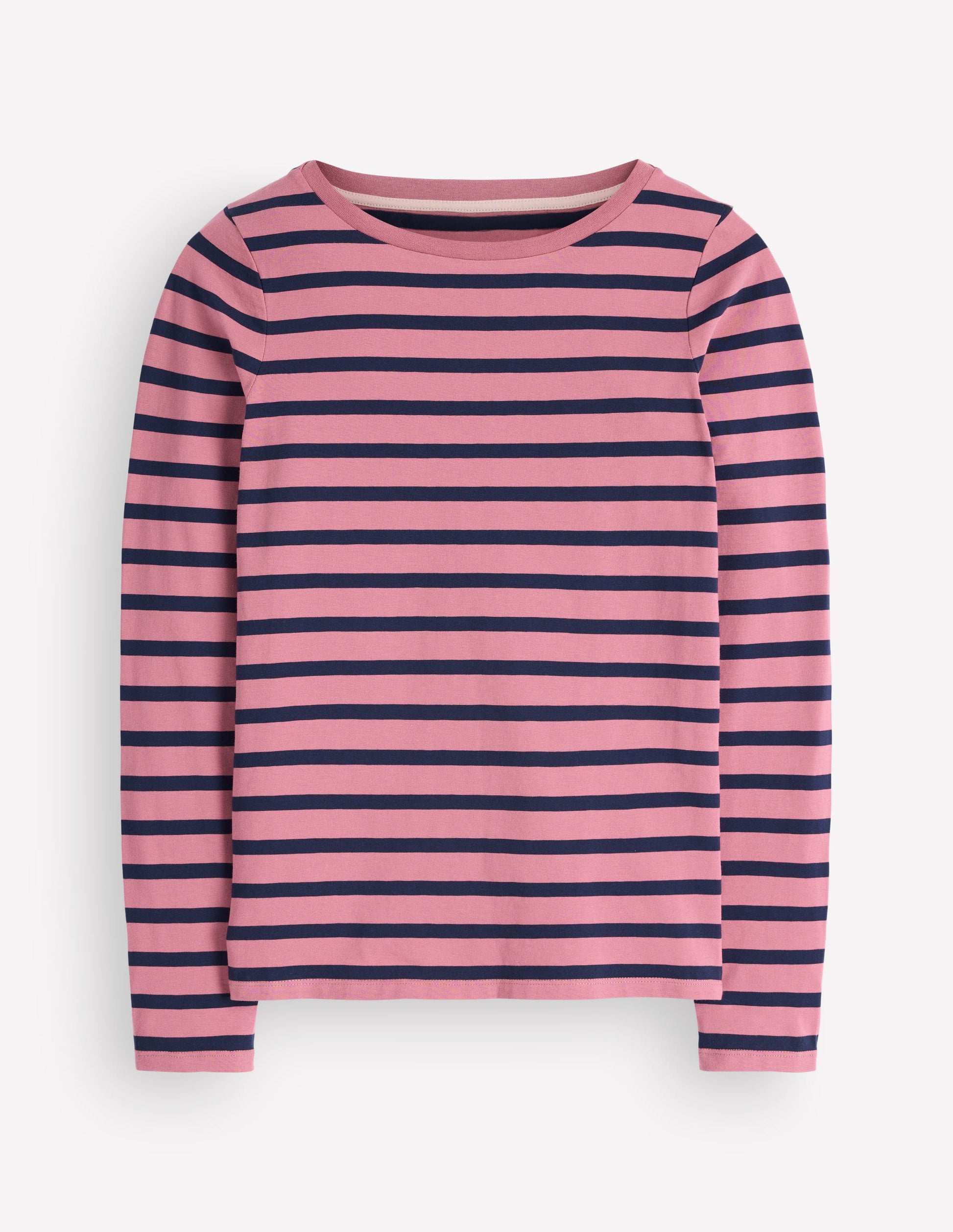 Olivia Long Sleeve Breton-Heather Rose and Navy-6