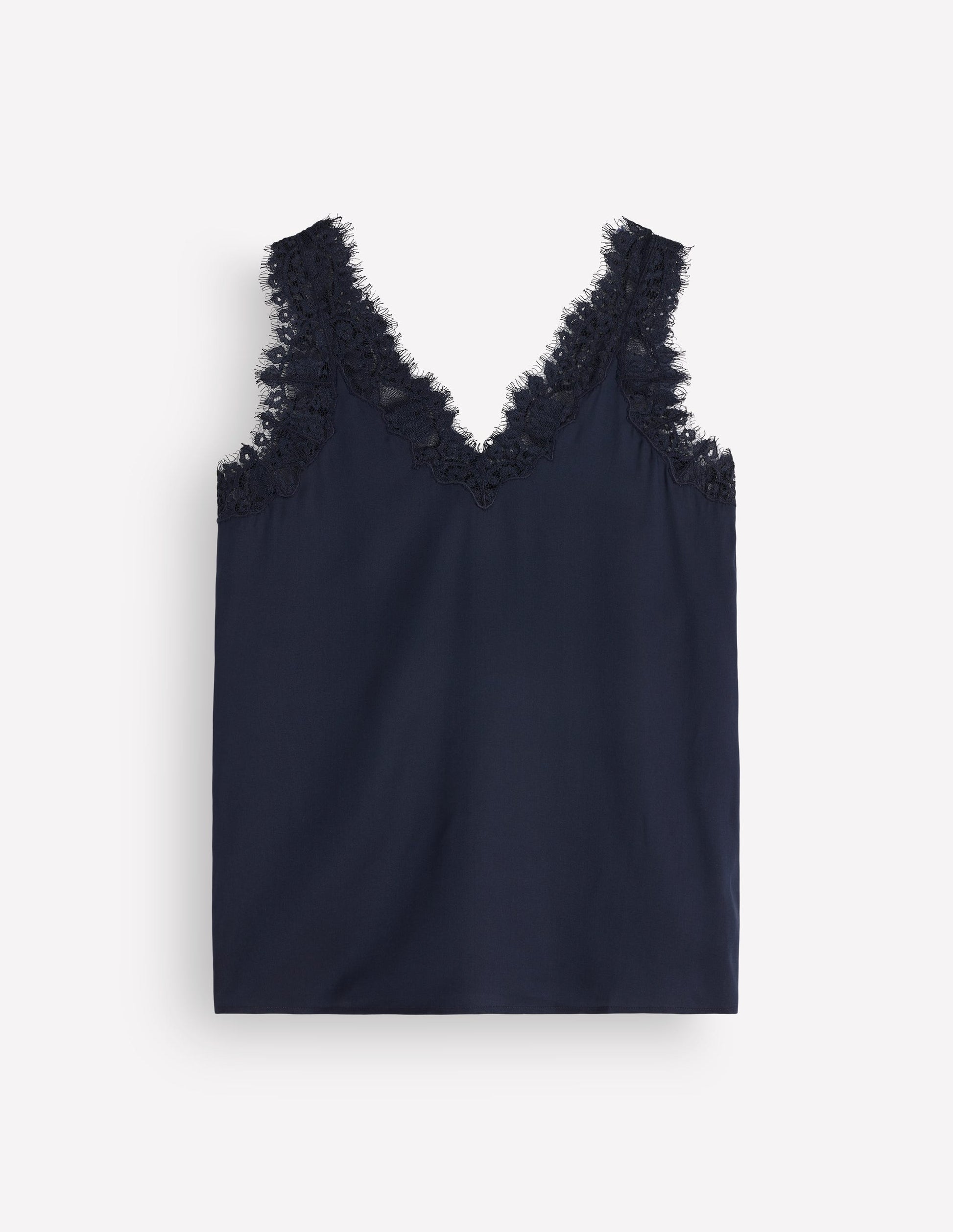 Ara Silk Blend Lace Cami-French Navy-5