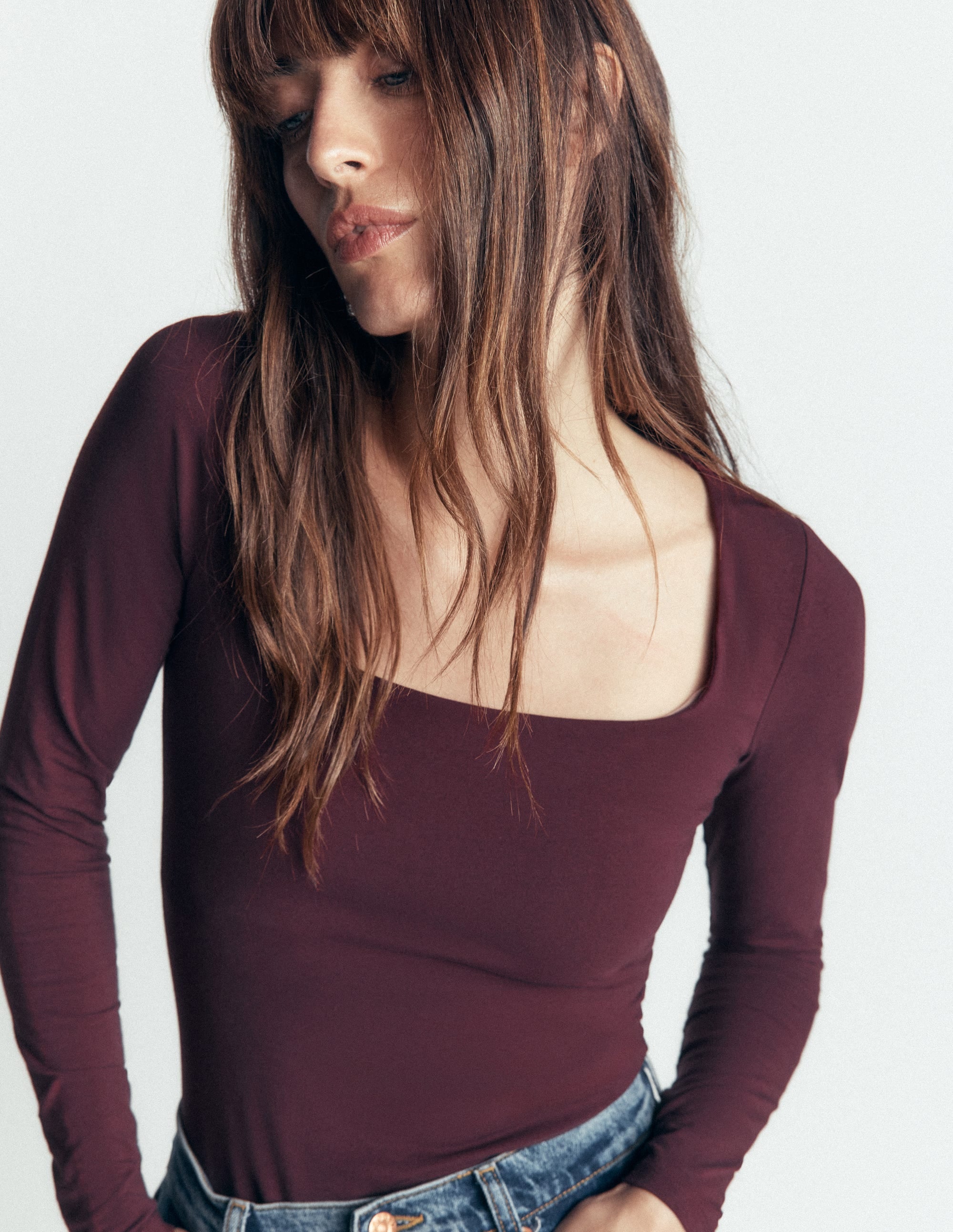 Double Layer Square Neck Top-Winetasting - Image 2