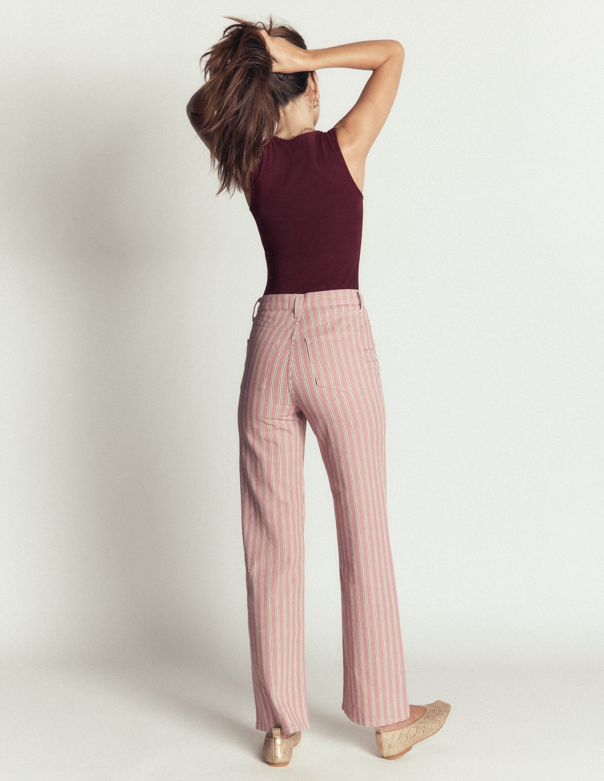 Brooke Double Layer Vest-Dark Cherry - Image 3