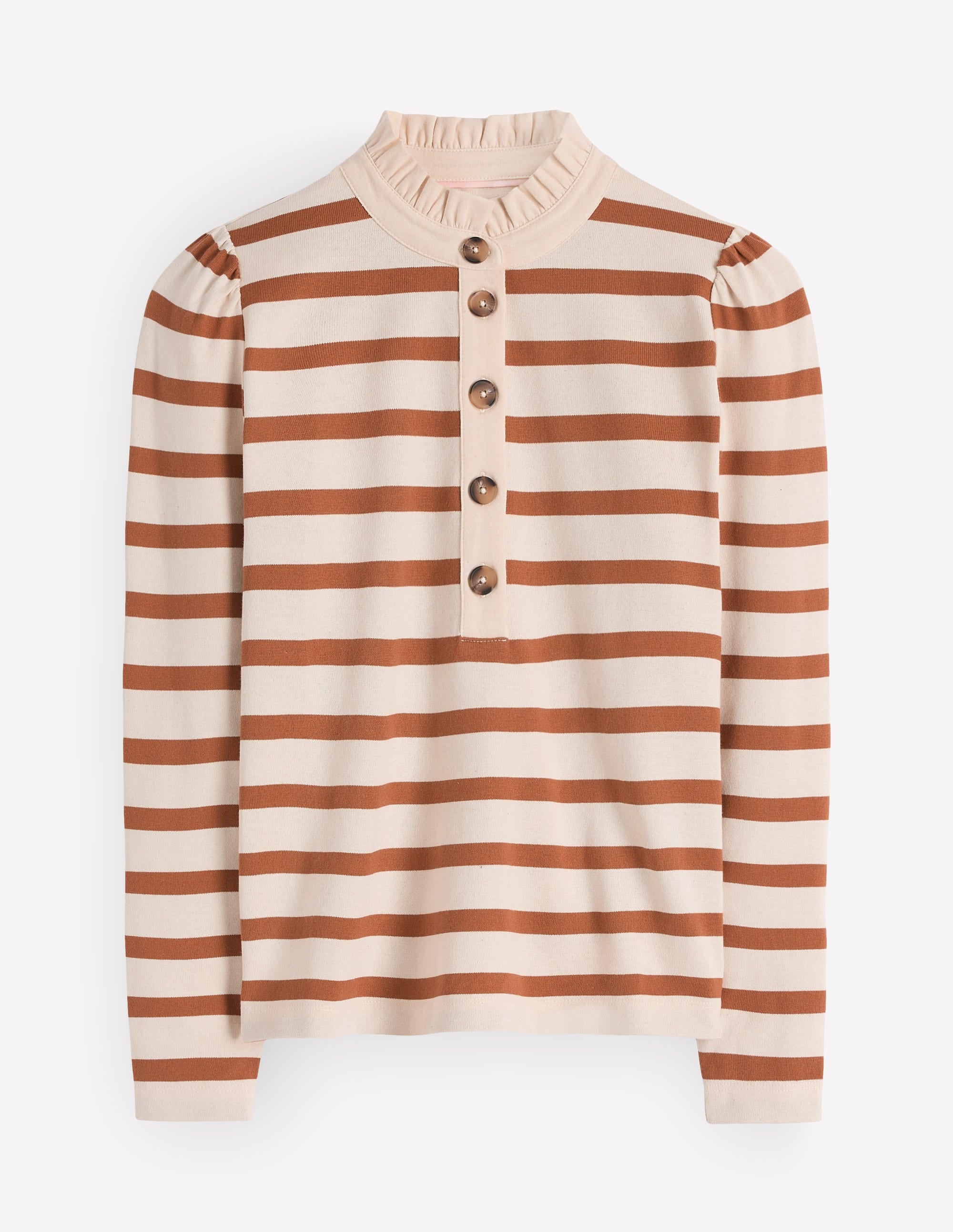 Ruffle Collar Mariner-Ivory and Argon Oil Stripe - Image 5
