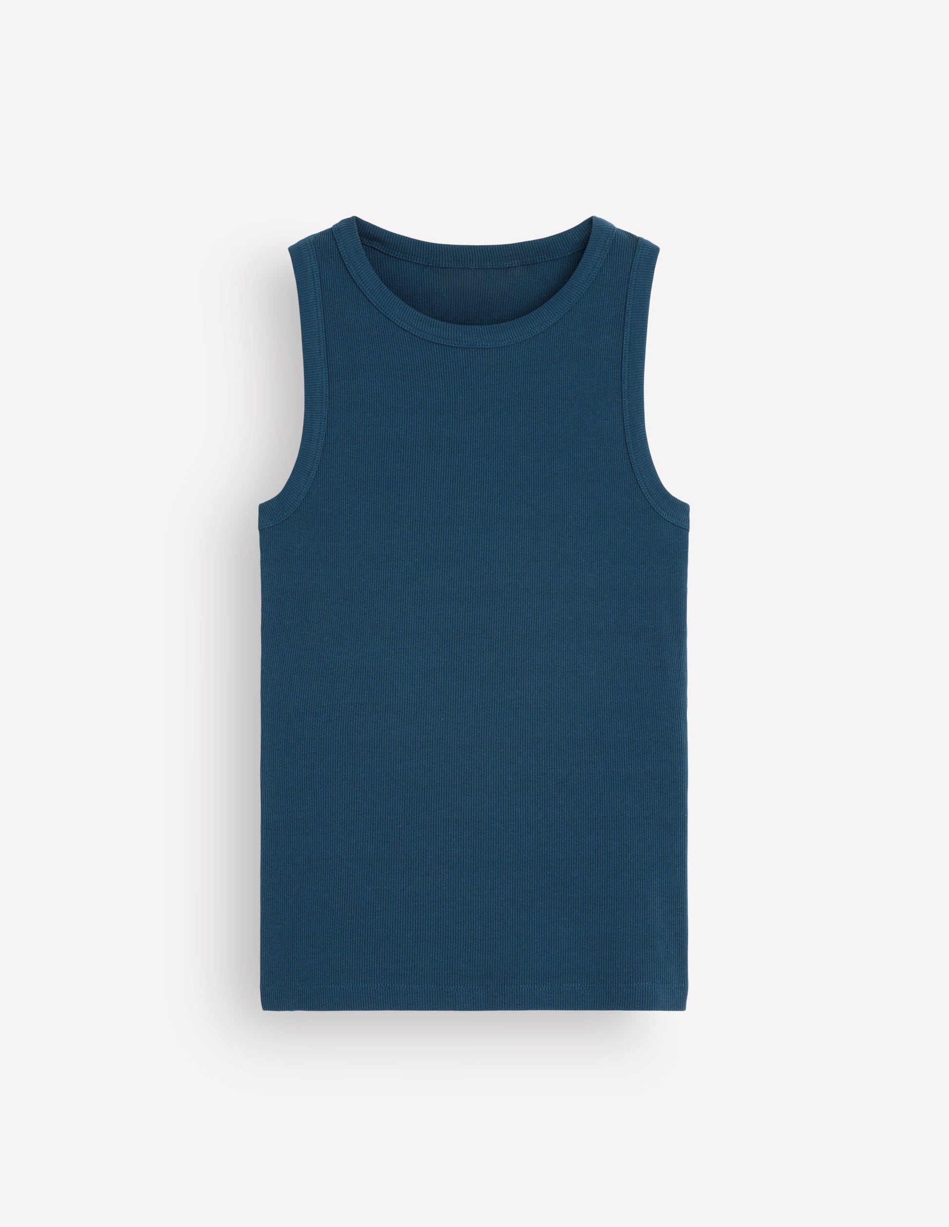 Ribbed Cotton Vest-Midnight Ocean-8