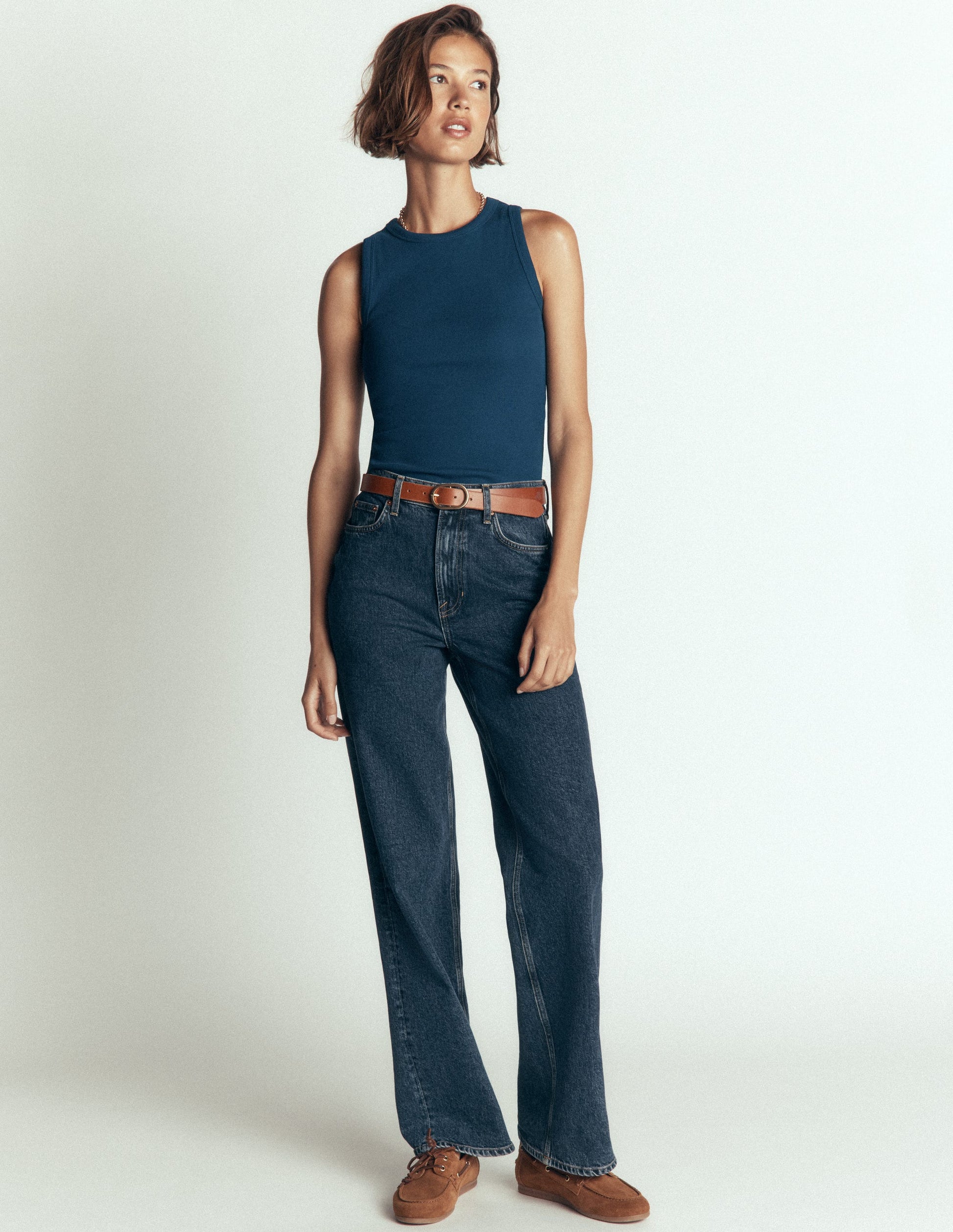 Ribbed Cotton Vest-Midnight Ocean-6