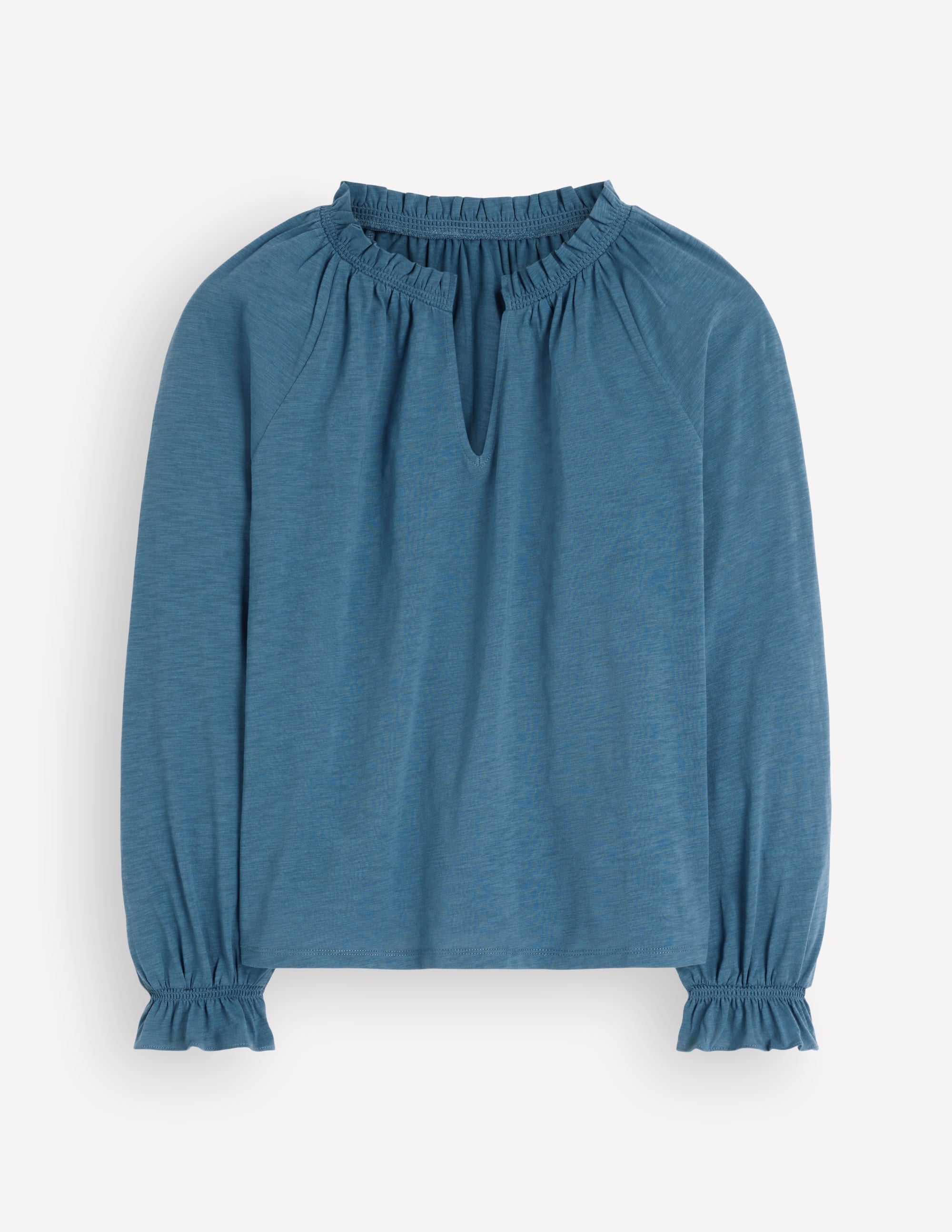 Pia Ruffle Detail Top-Real Teal - Image 6