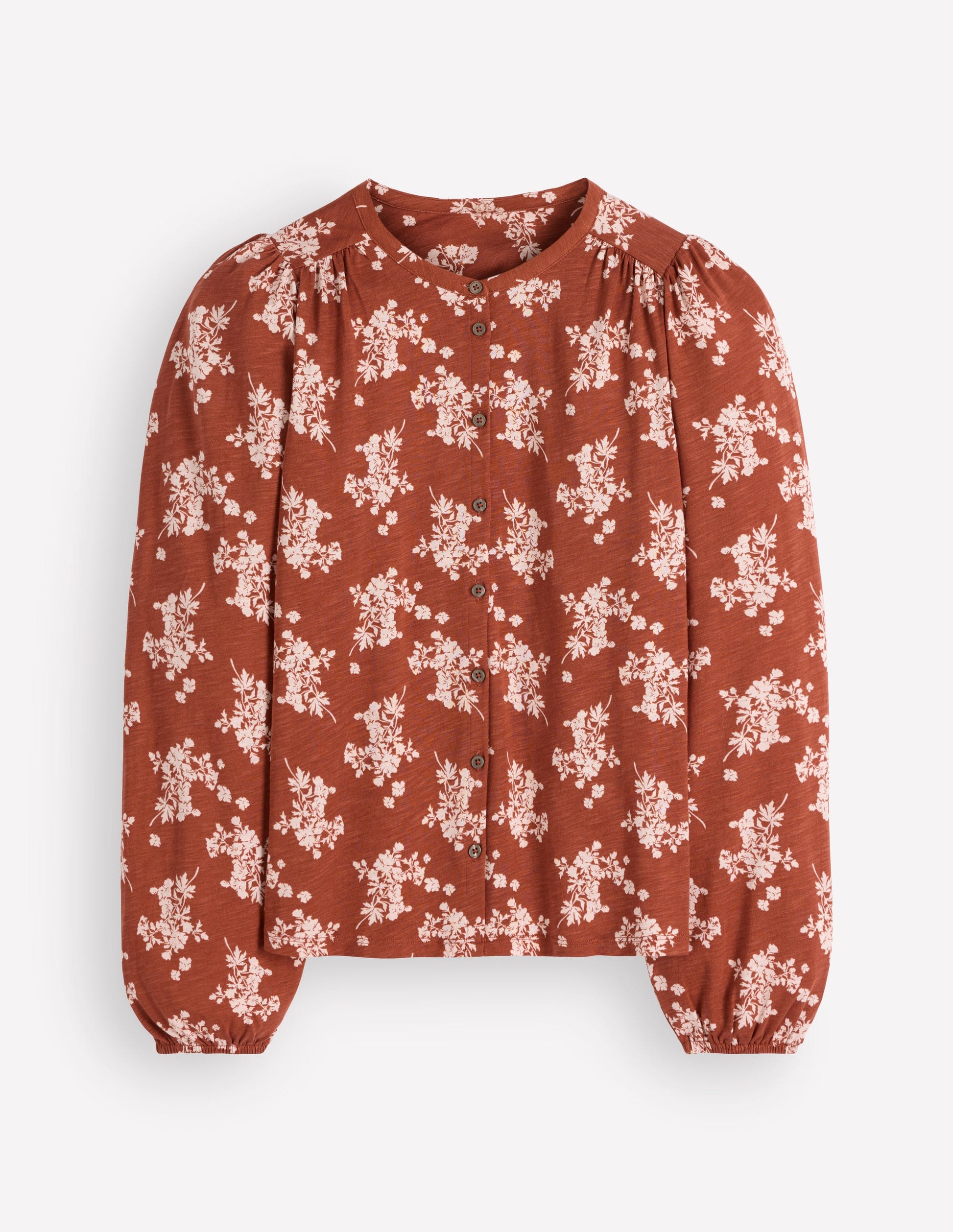 Ara Jersey Shirt-Arabian Spice, Flecked Bunch-5