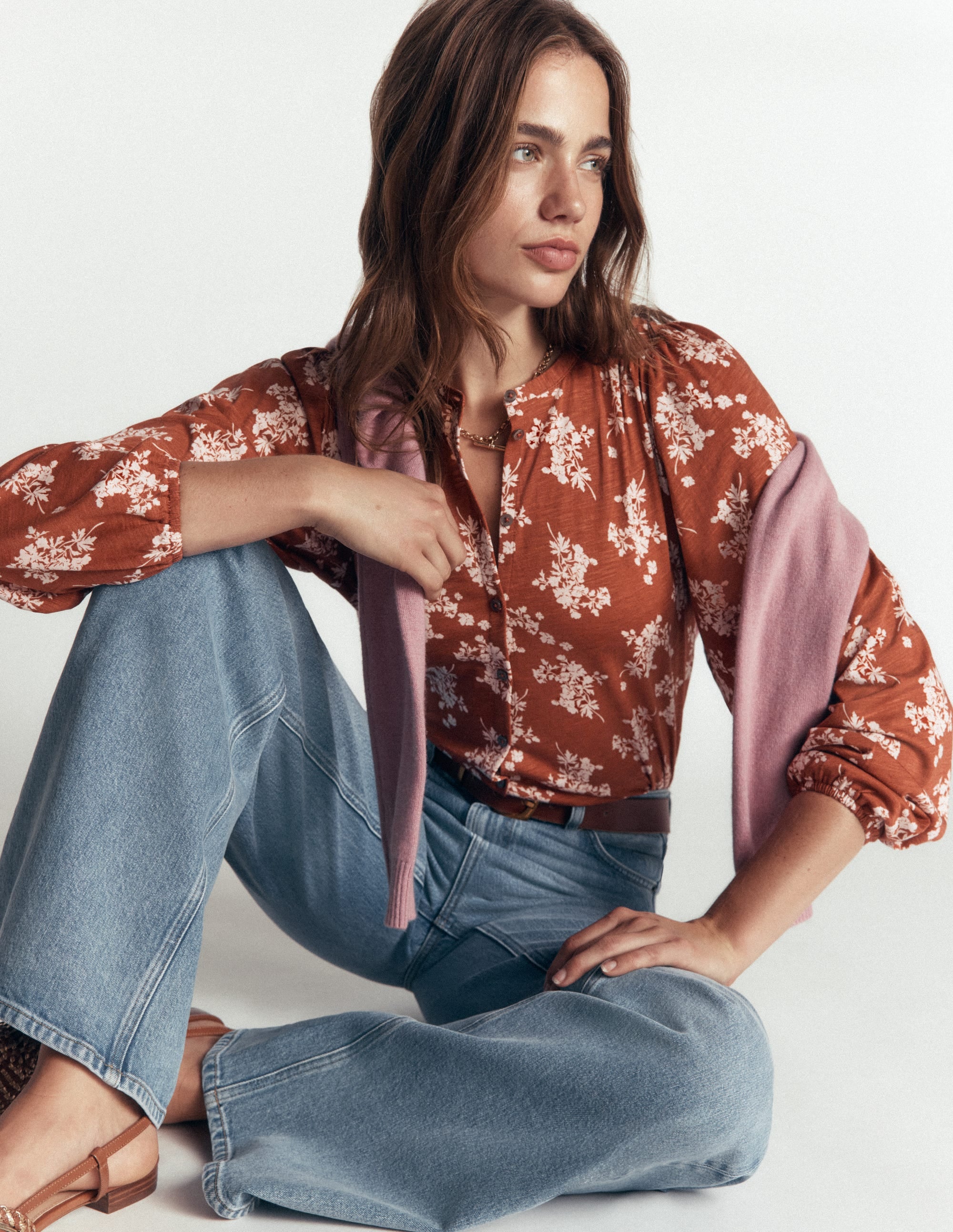 Ara Jersey Shirt-Arabian Spice, Flecked Bunch - Image 2