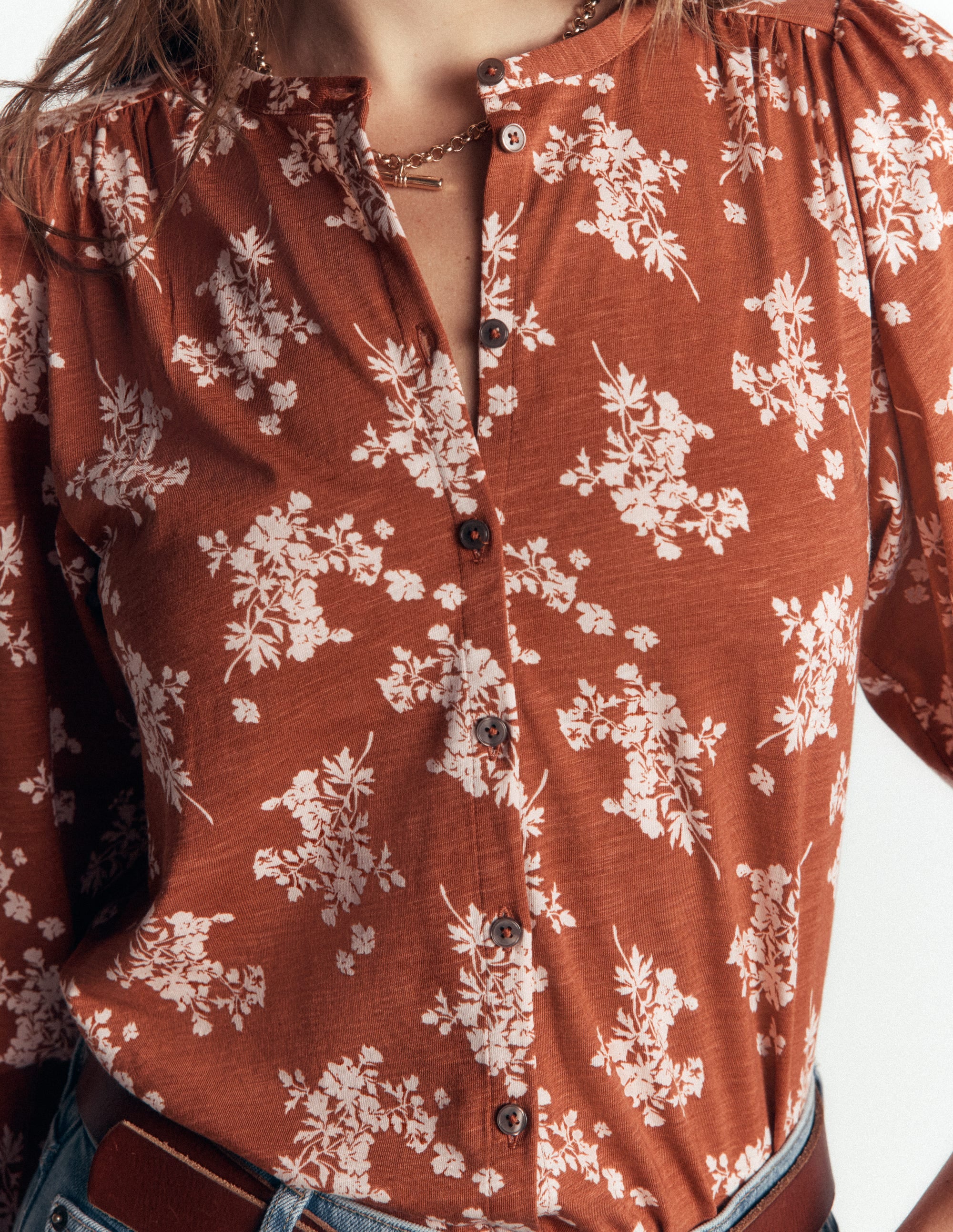 Ara Jersey Shirt-Arabian Spice, Flecked Bunch - Image 3