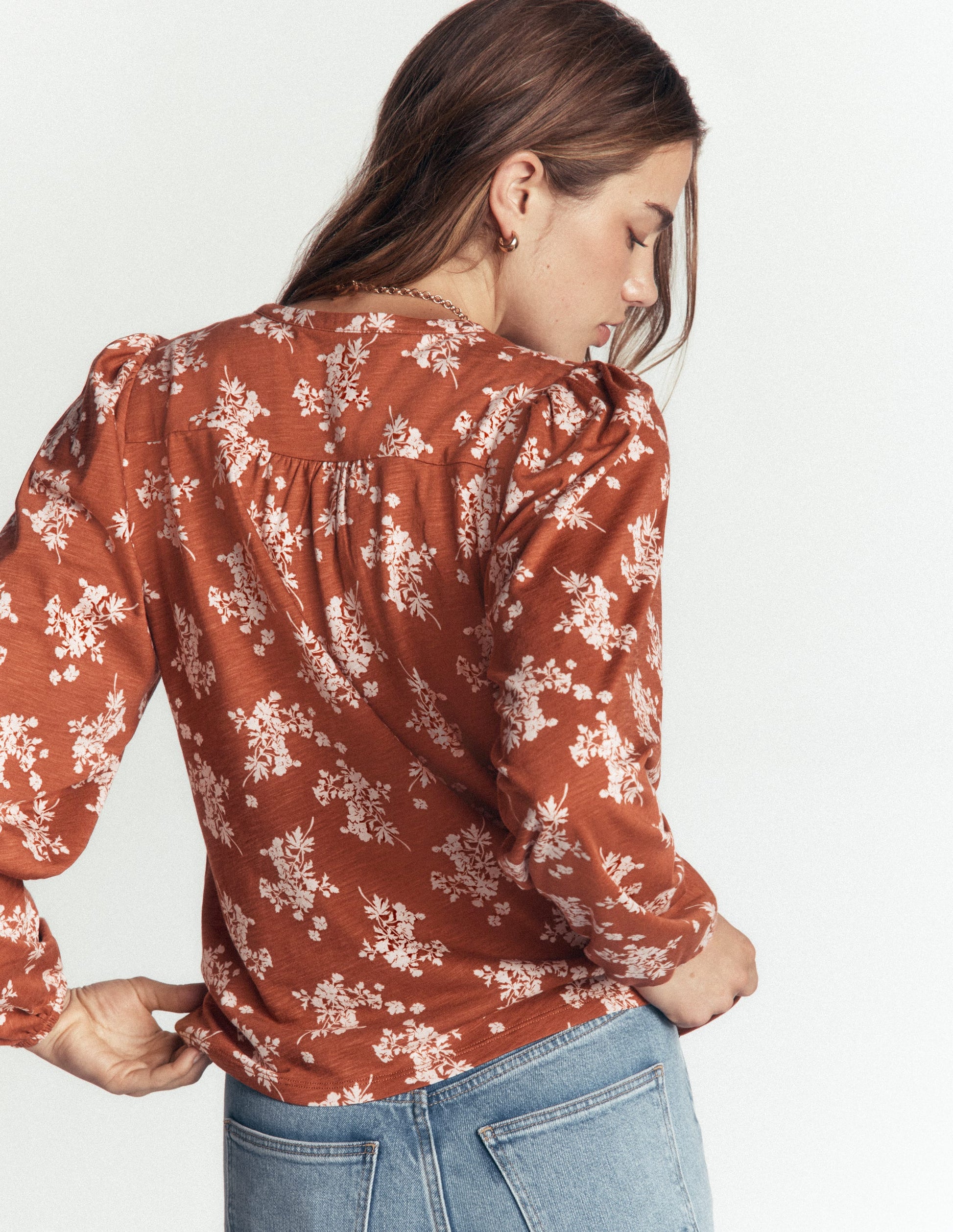 Ara Jersey Shirt-Arabian Spice, Flecked Bunch-4