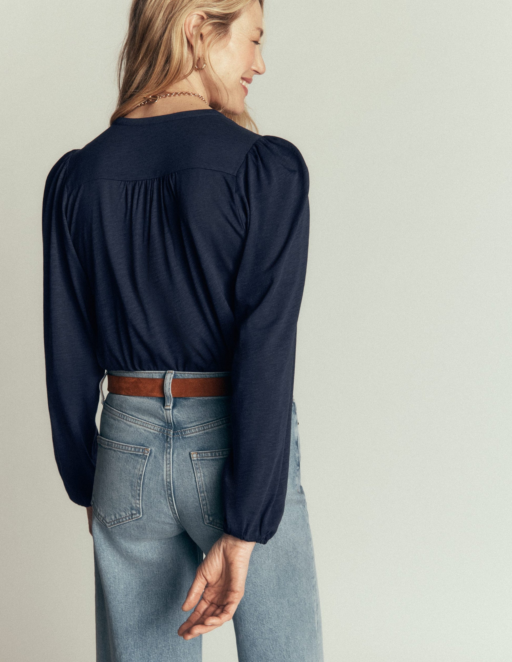 Ara Jersey Shirt-Navy-3