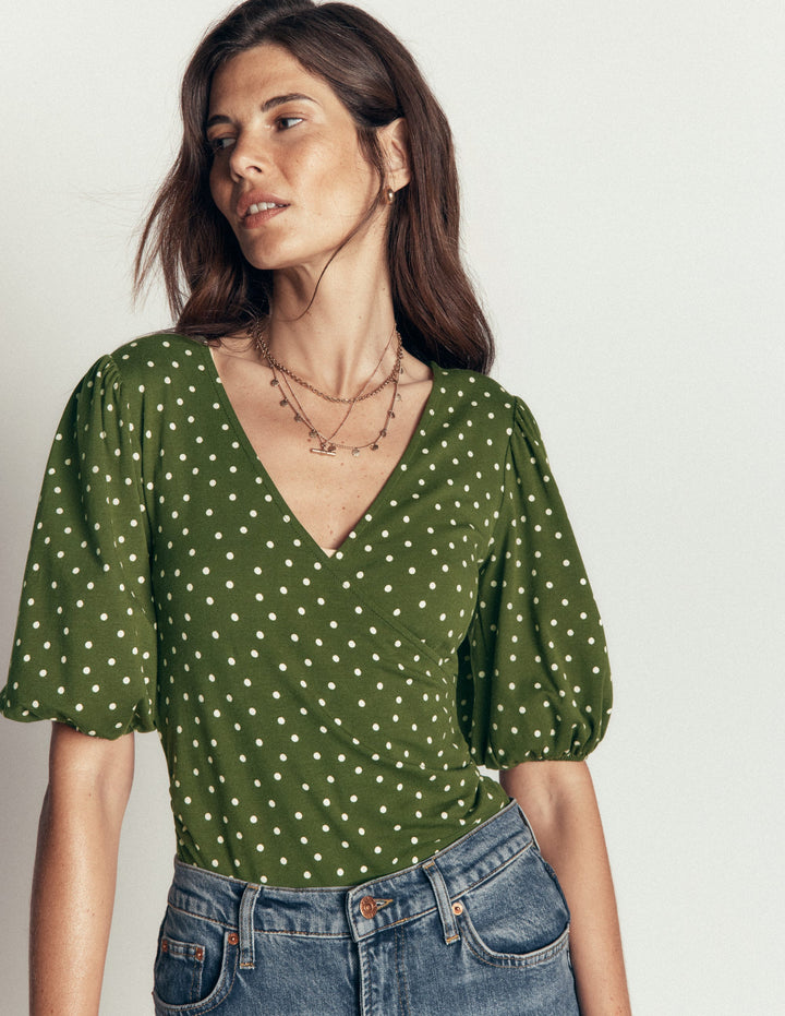 SELLING FAST Tia Ruched Wrap Top