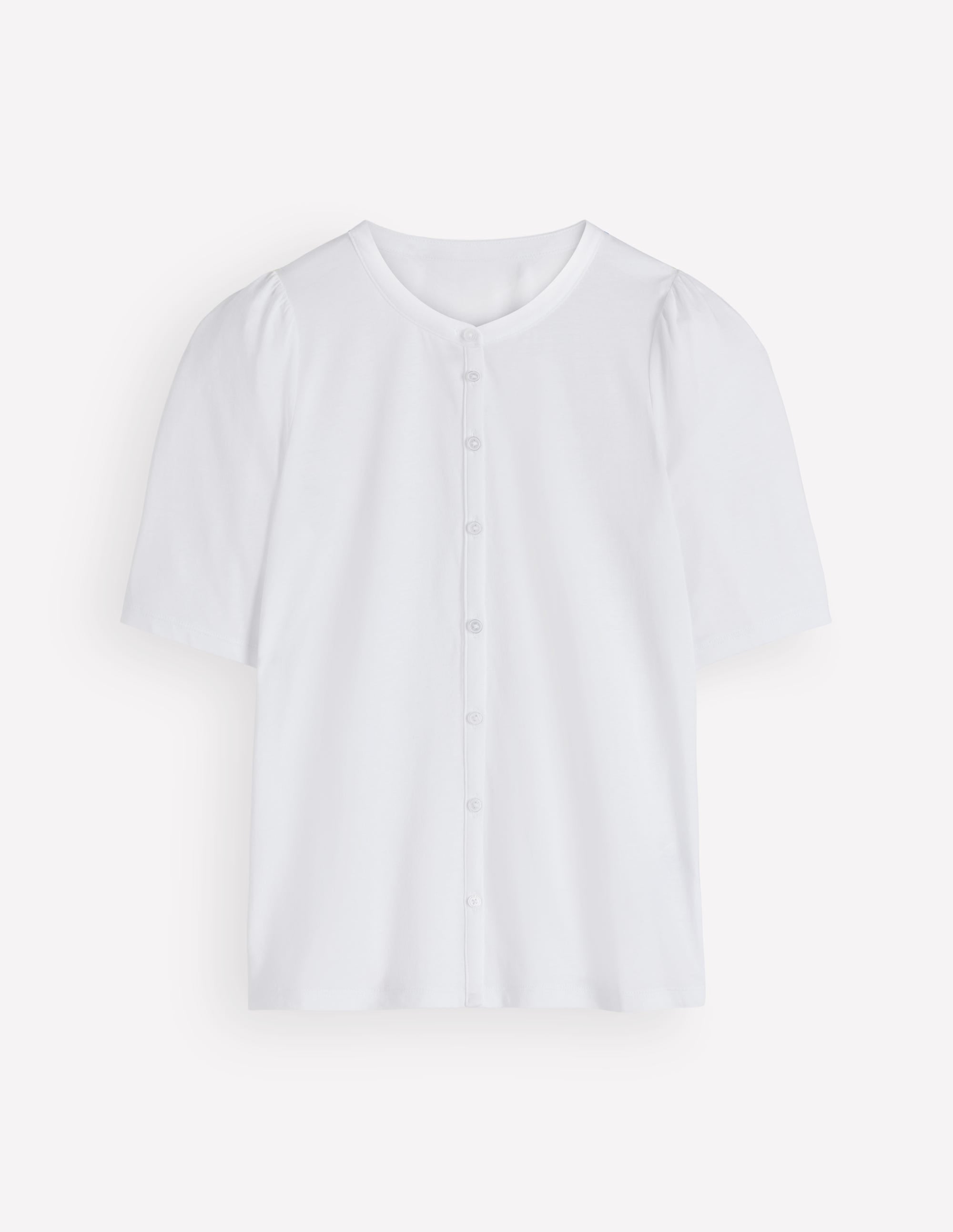 Short Puff Sleeve Top-white - Image 6