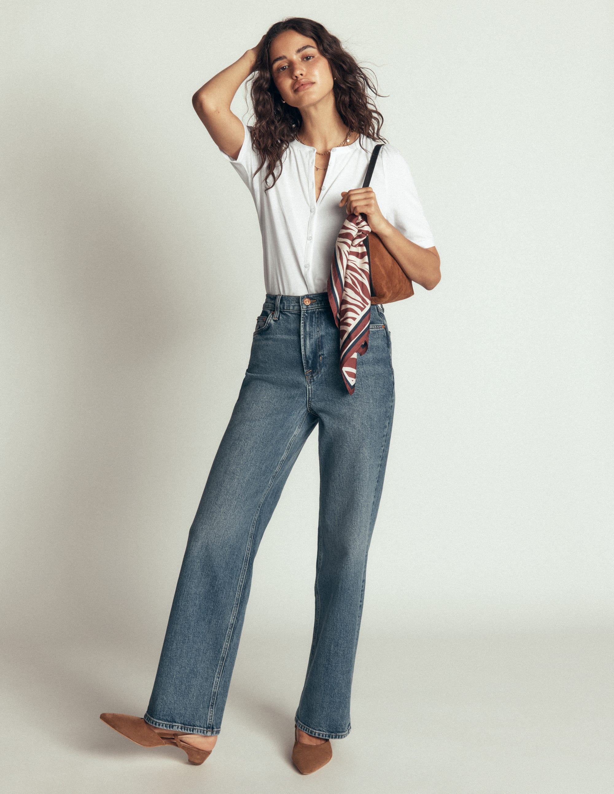Short Puff Sleeve Top-white - Image 4