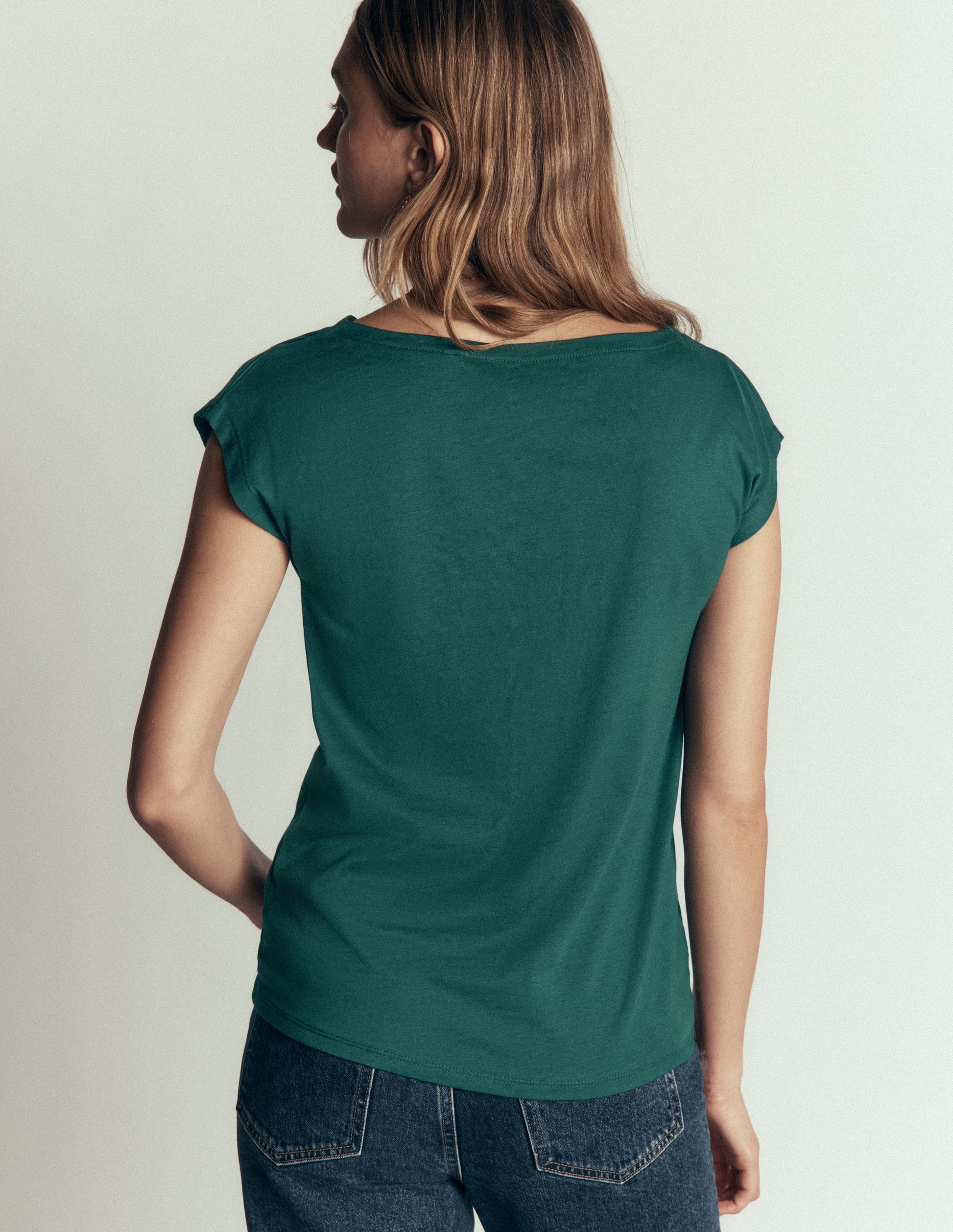 Supersoft Slash Neck T-Shirt-Midnight Teal-3
