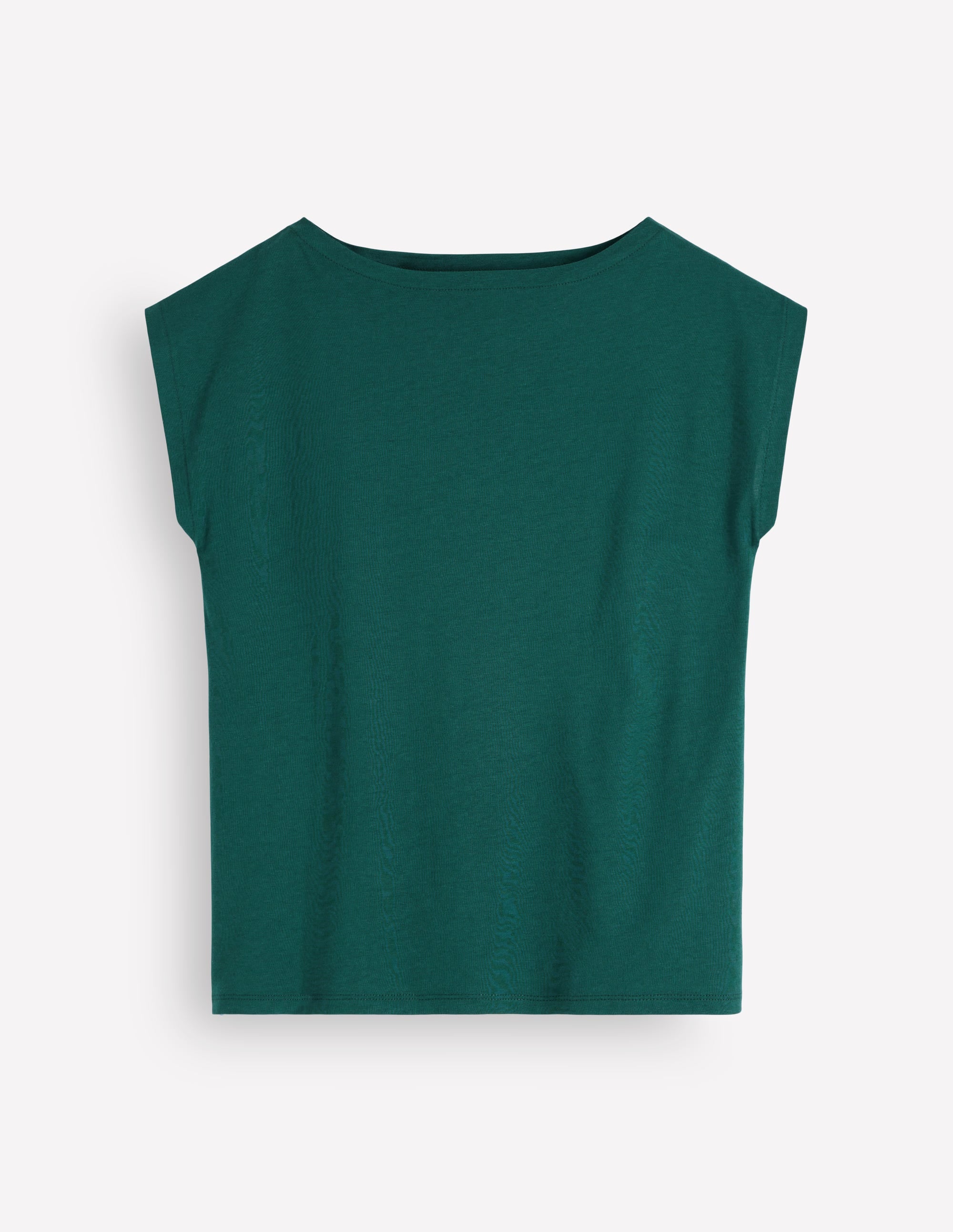 Supersoft Slash Neck T-Shirt-Midnight Teal - Image 5
