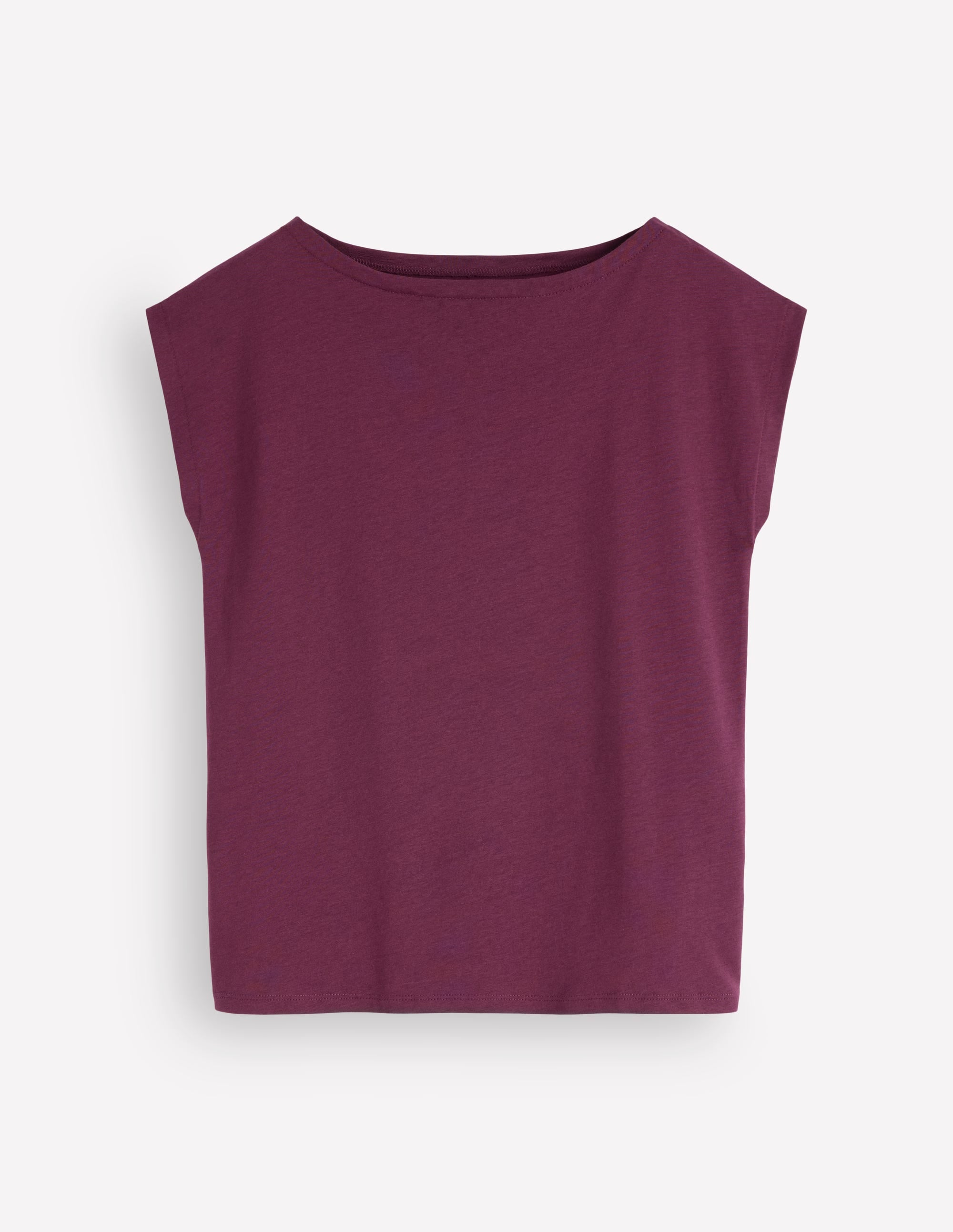 Supersoft Slash Neck T-Shirt-Dark Cherry - Image 5