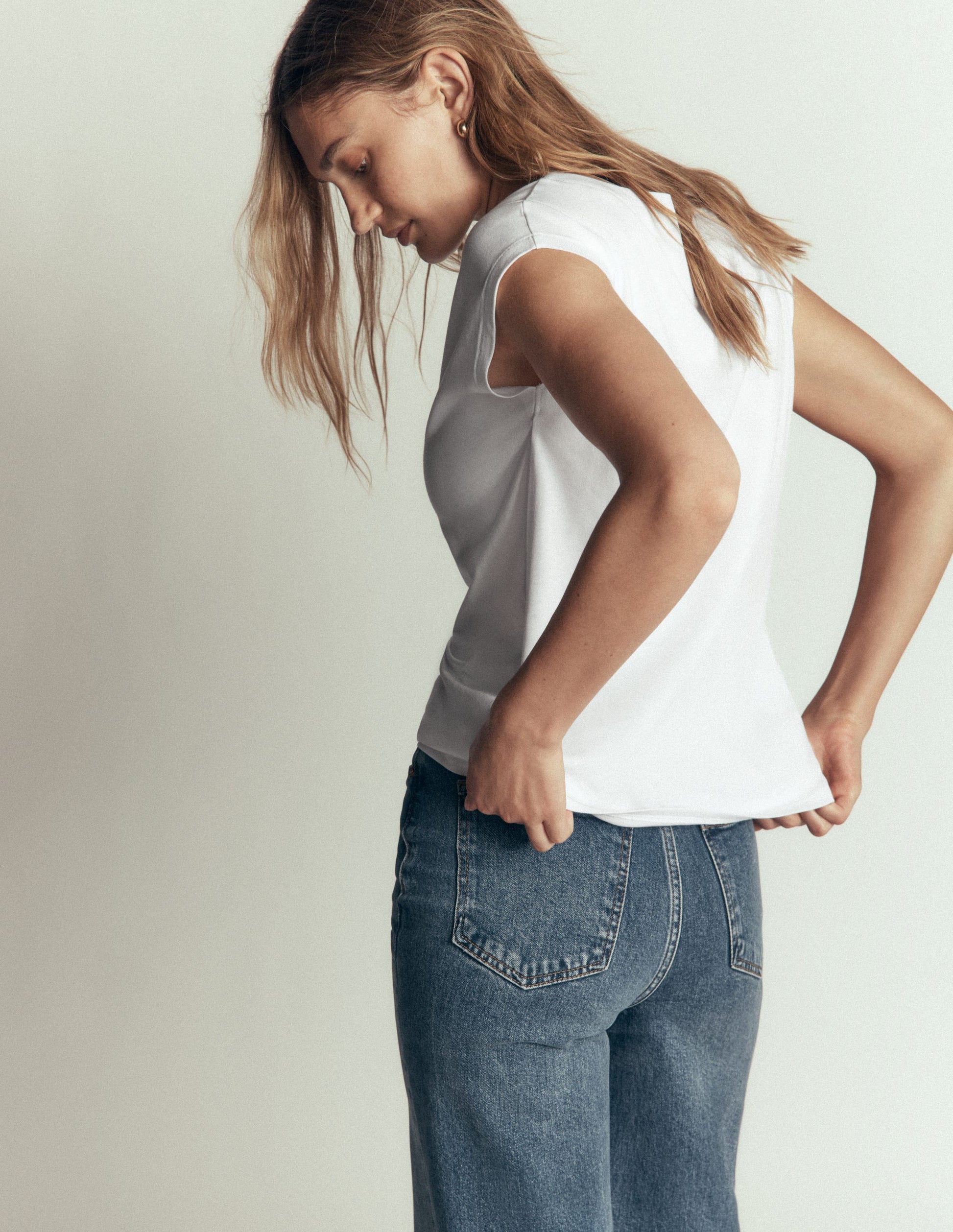 Supersoft Slash Neck T-Shirt-White-3