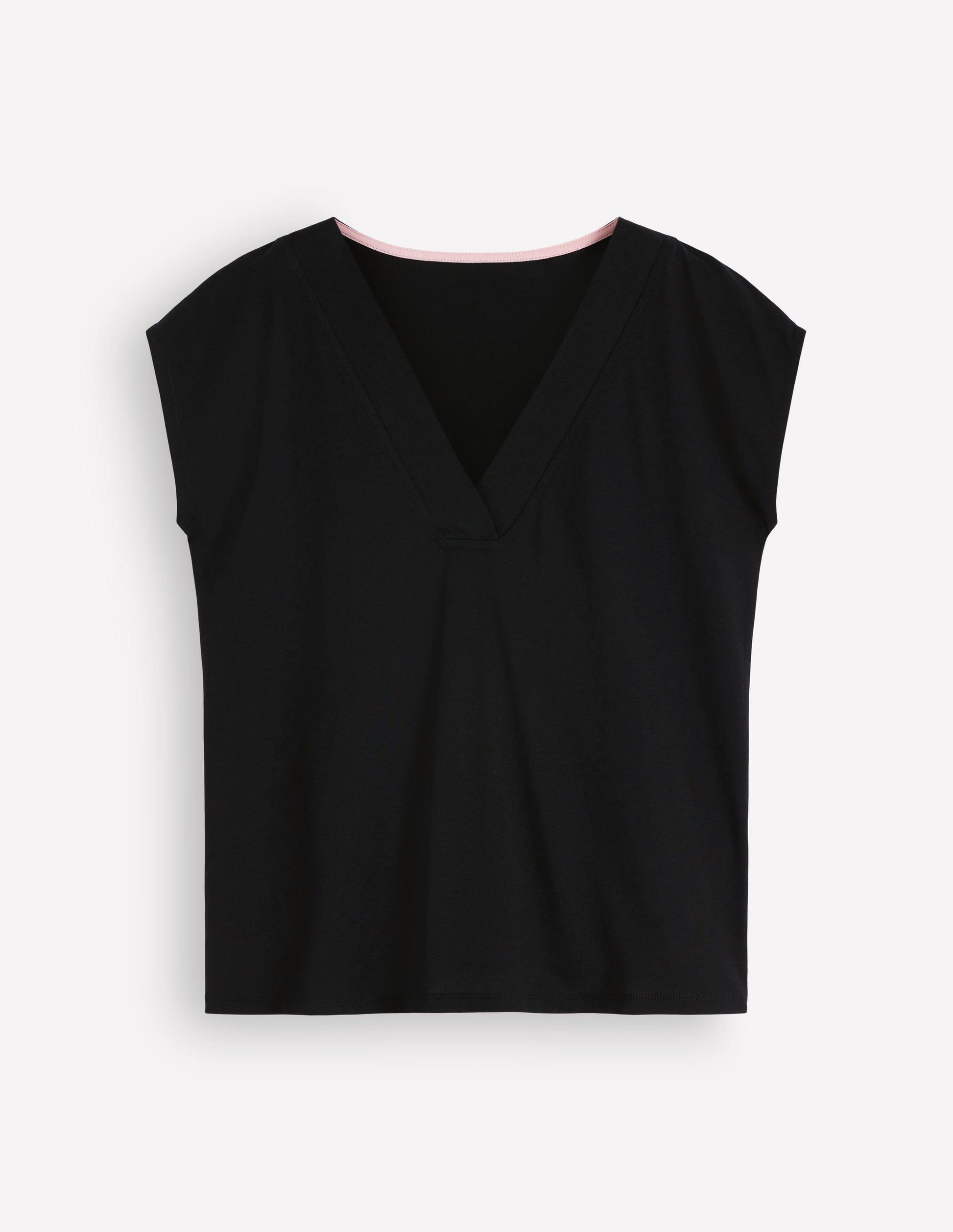Imi Supersoft V-neck T-shirt-Black-6