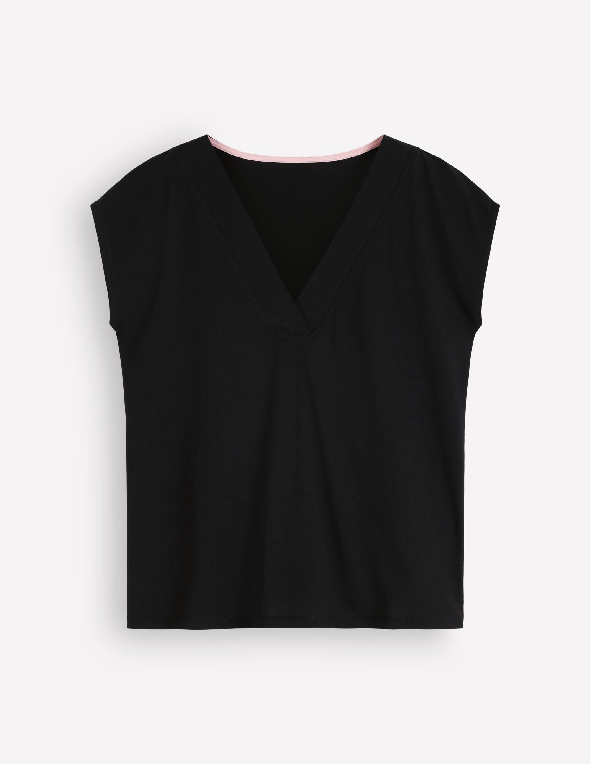 Imi Supersoft V-neck T-shirt-Black - Image 6