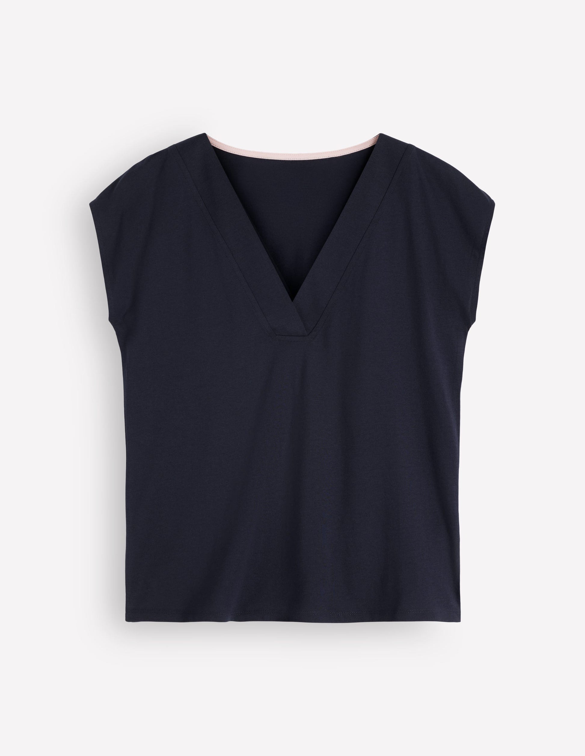 Imi Supersoft V-neck T-shirt-Navy-4