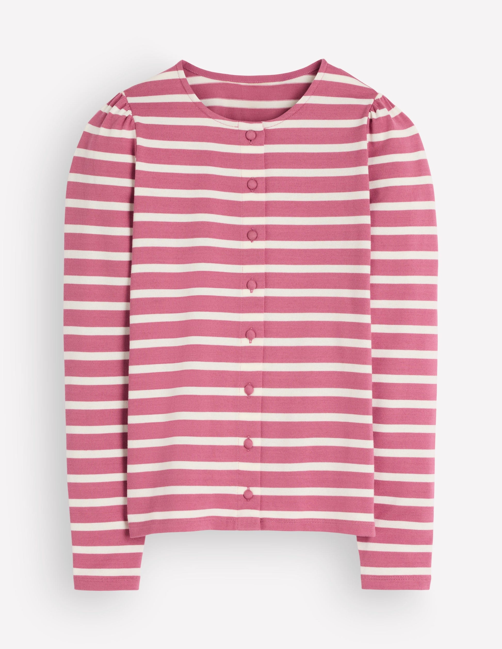 Iris Puff Sleeve Mariner-Heather Rose/ Ivory Stripe-6