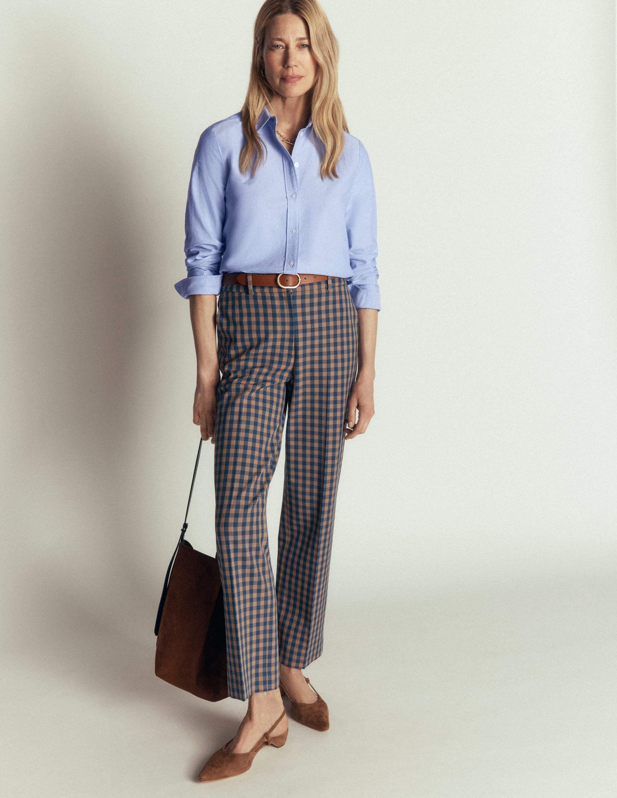 The New Sienna Cotton Shirt-Blue Oxford - Image 4