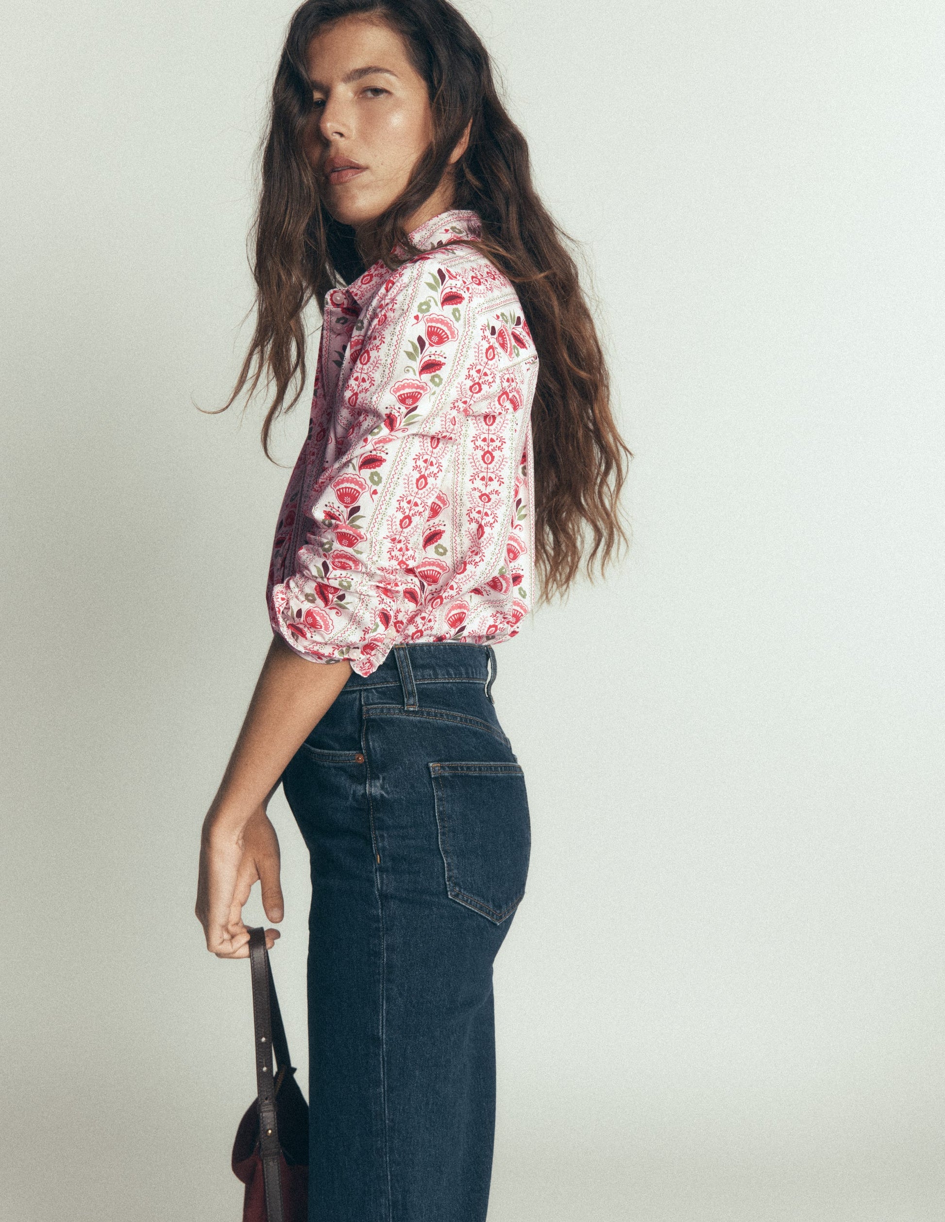 The New Sienna Cotton Shirt-Ivory, Petal Trail-4