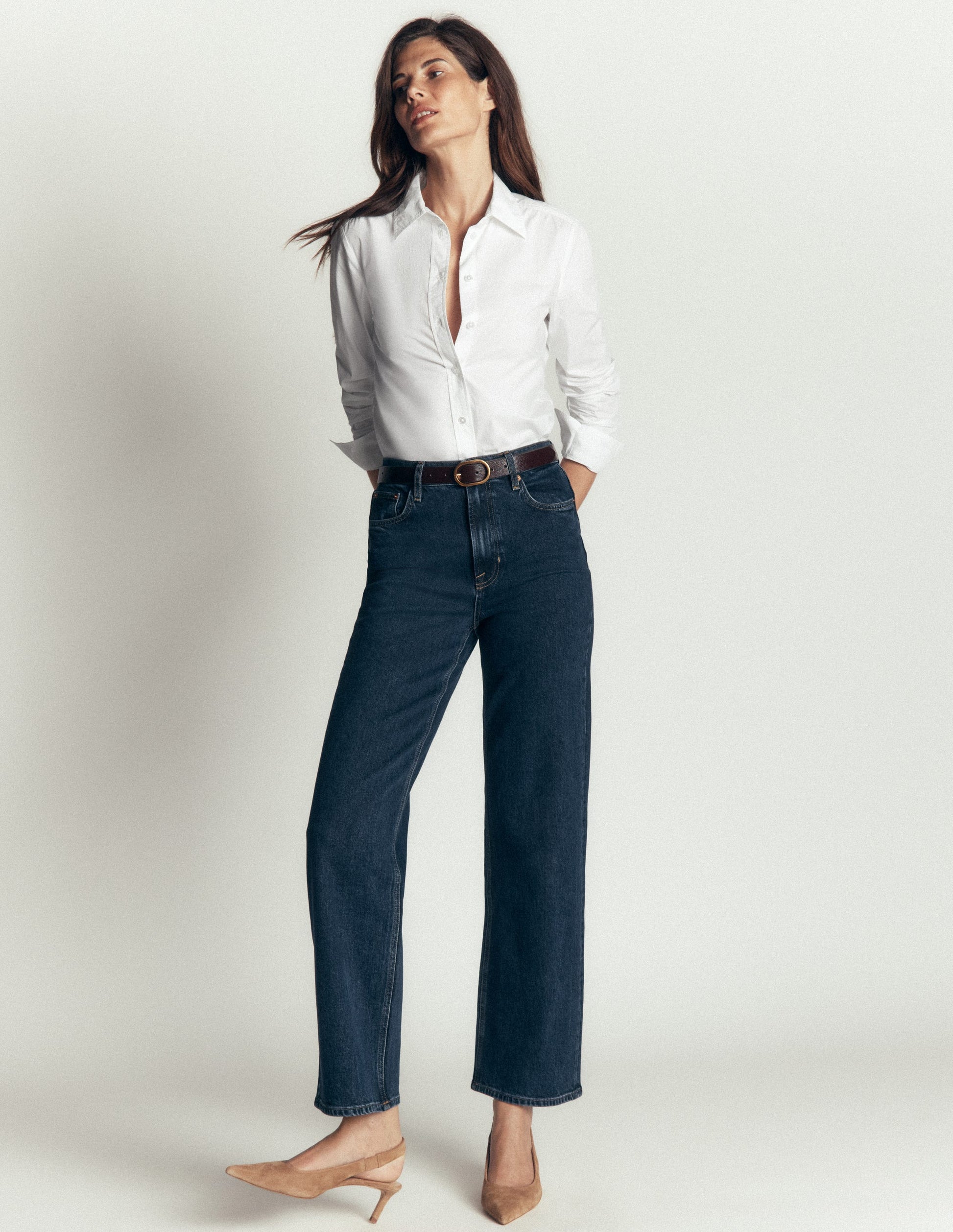 The New Sienna Cotton Shirt-White-4