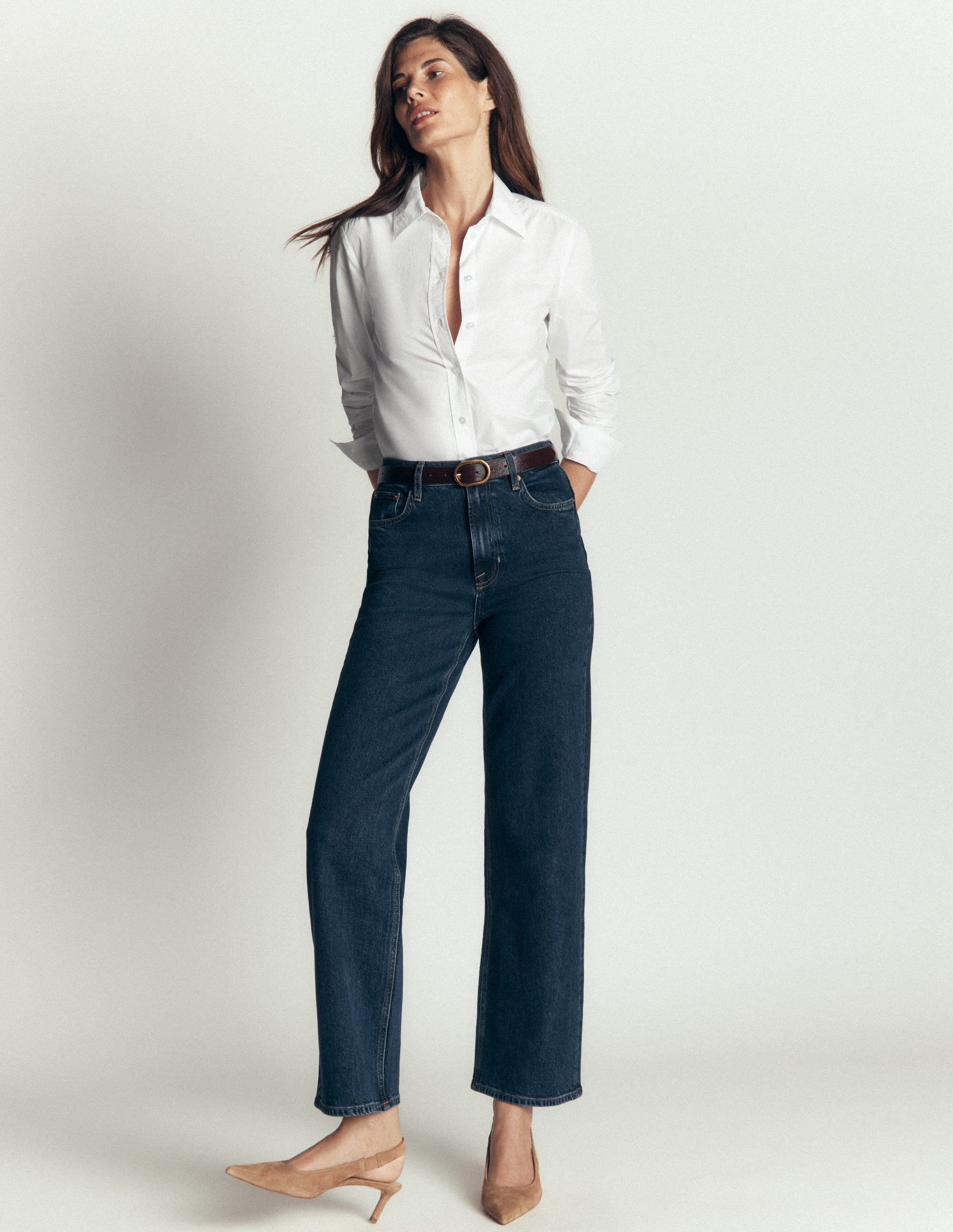 The New Sienna Cotton Shirt-White - Image 4