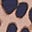 Sienna Frill Cotton Shirt-Demerara, Brushed Animal