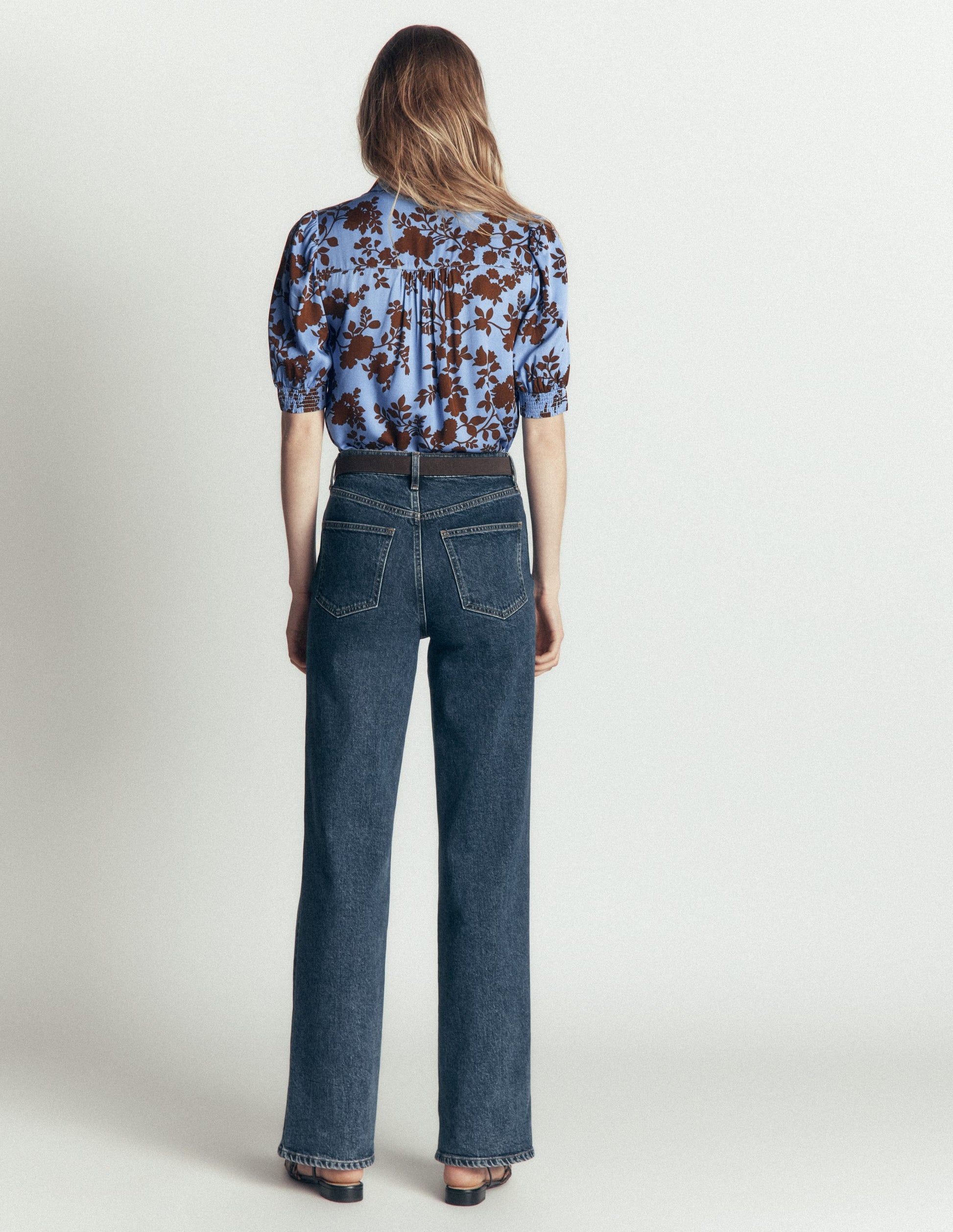 Penelope Viscose Top-Forget Me Not, Bouquet Breeze-7